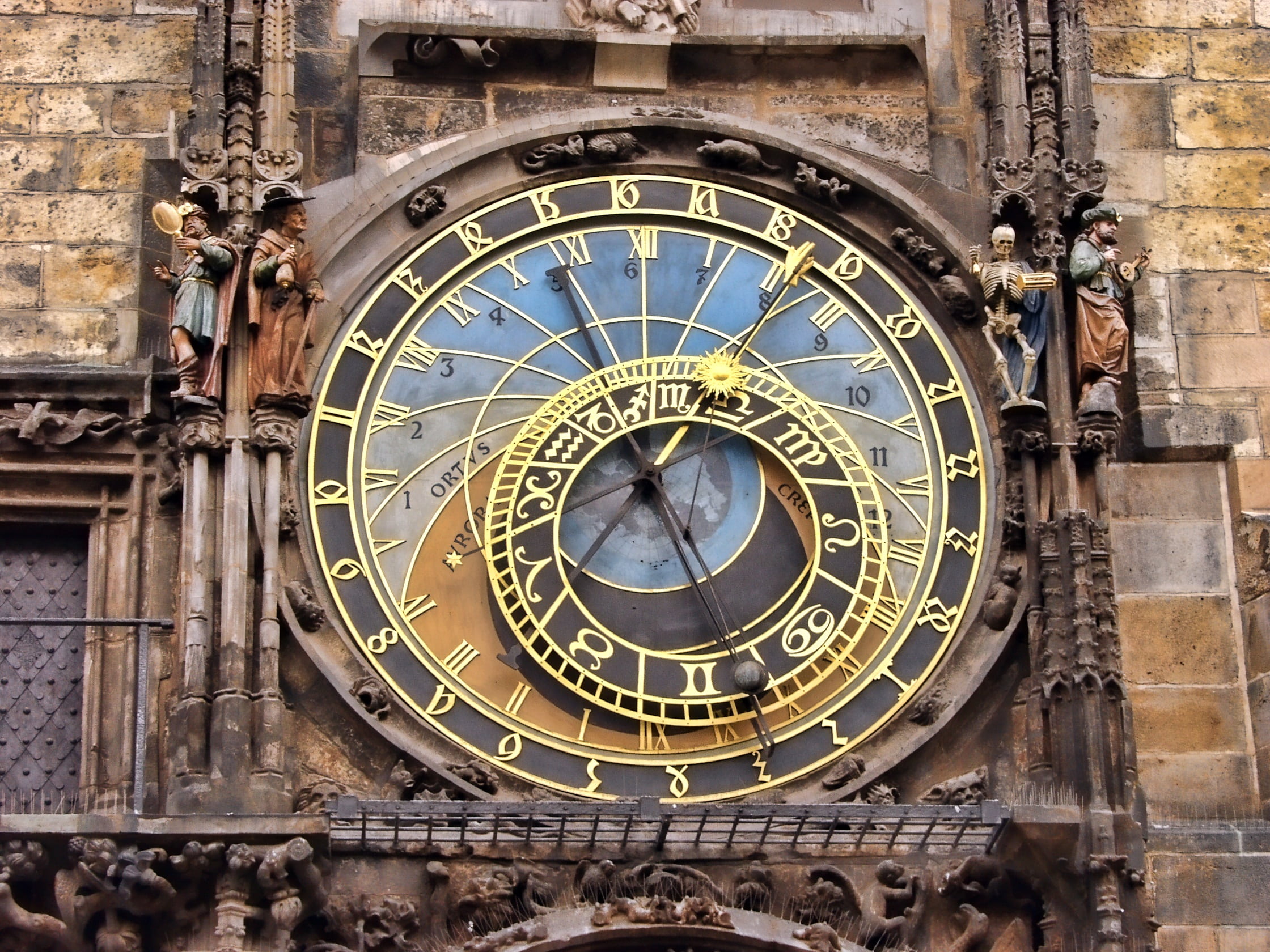 minute hand, history, building, numeral, 1080P, historic, architecture, symbol, travel, space, clock Face, tower, astronomy, gray, daytime, czech Republic, HD Wallpaper