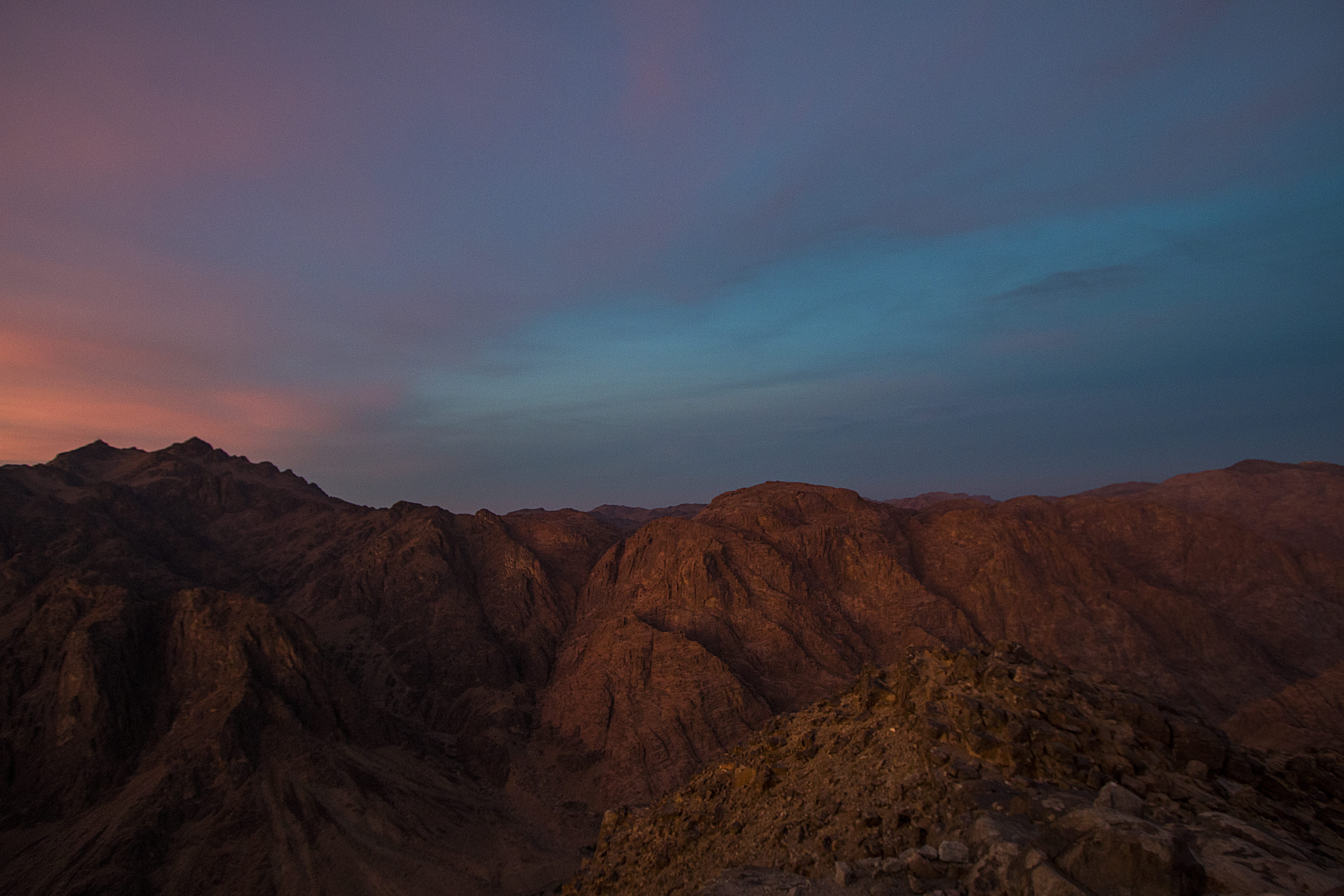 semi-arid, jabal mousa, mountain, travel destinations, 5K, climate, land, arid climate, tranquility, tranquil scene, sunset, rock - object, landscape, HD Wallpaper