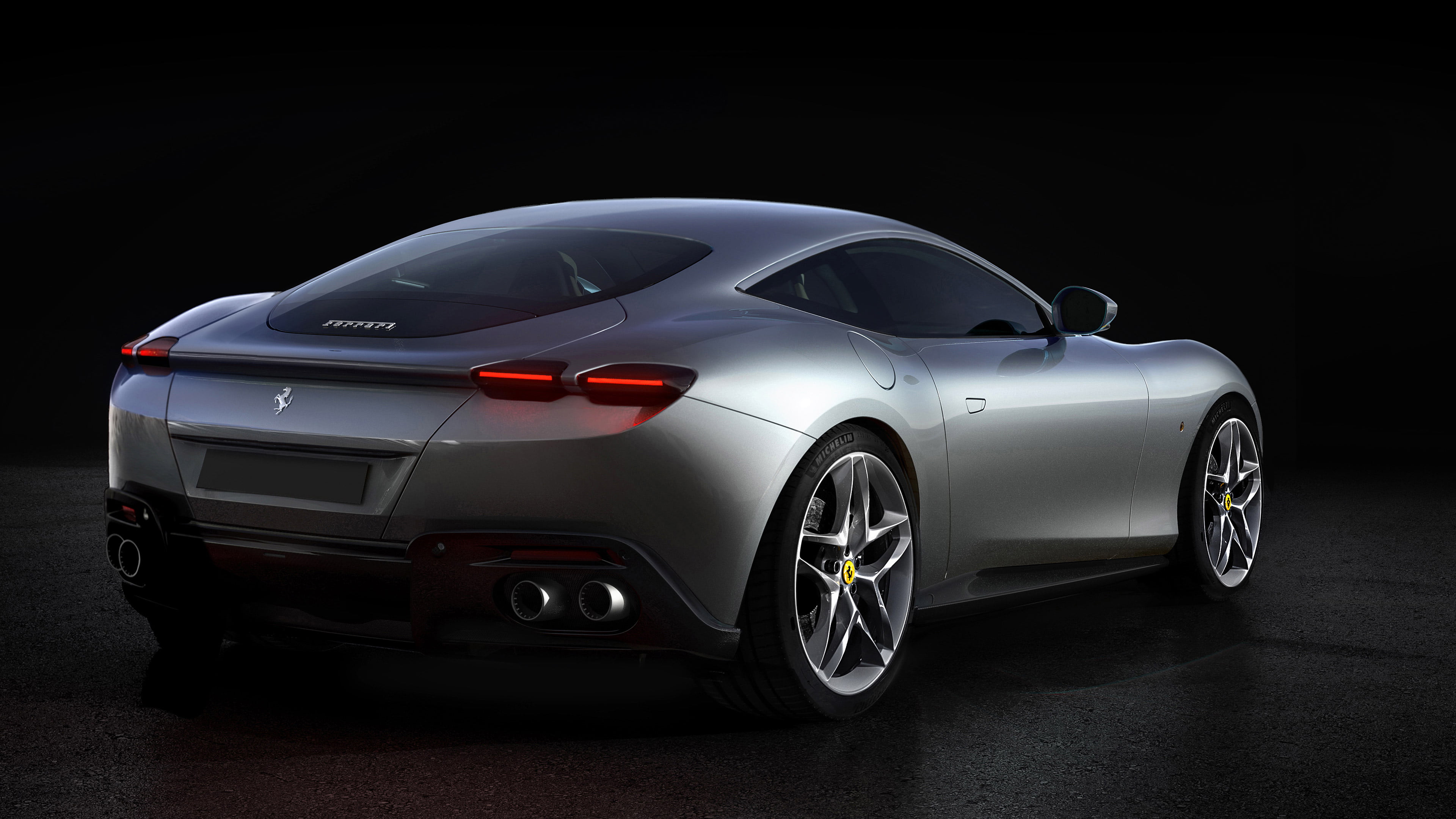 vehicle, car, Ferrari Roma, 4K, HD Wallpaper
