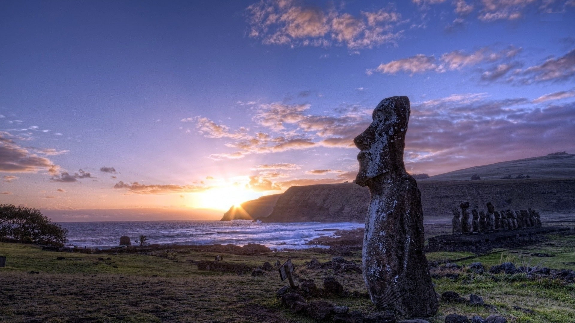 triangle-, polynesian, island, the, easter, 1080P, HD Wallpaper