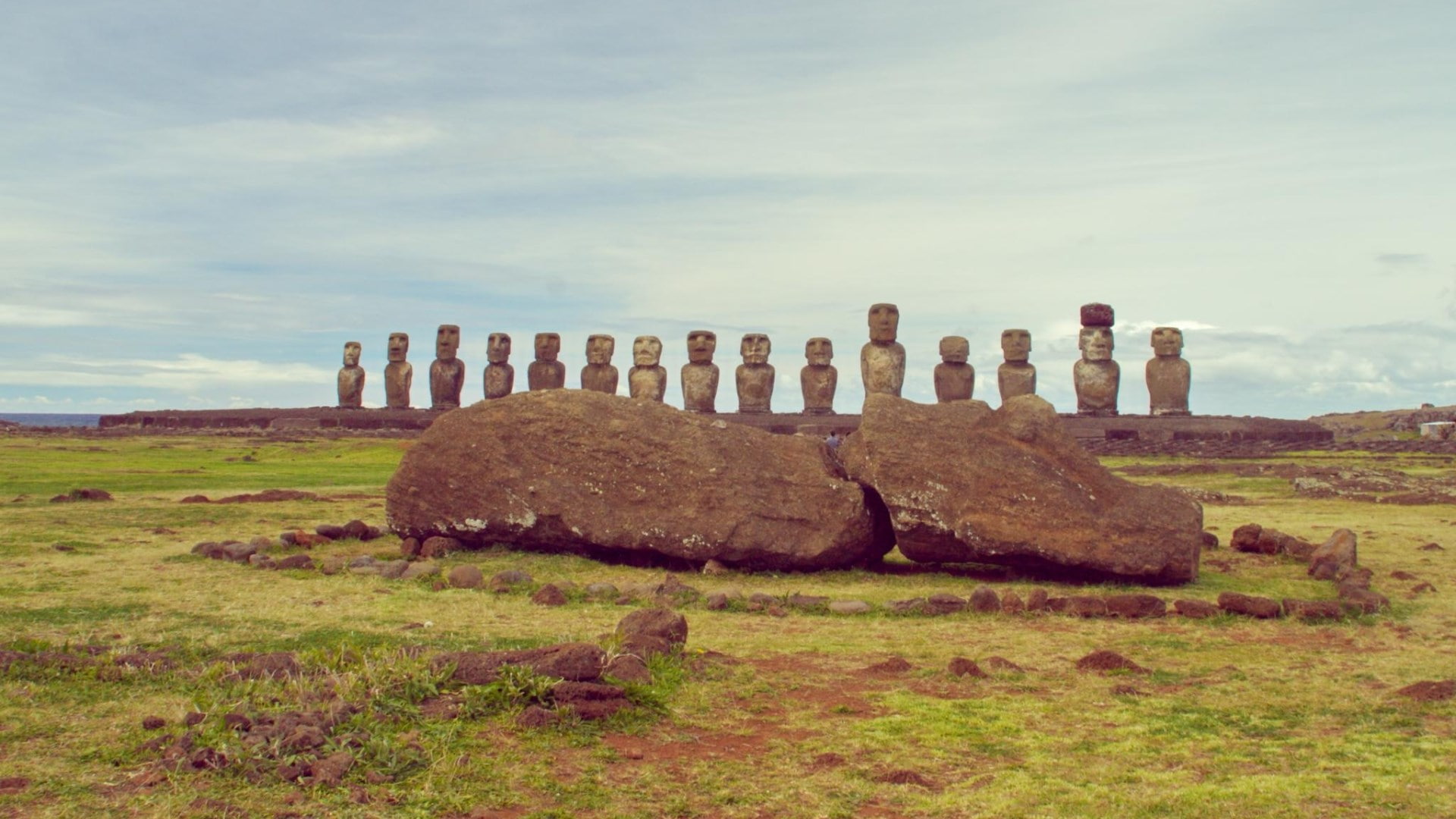 1080P, ahu tongariki, HD Wallpaper