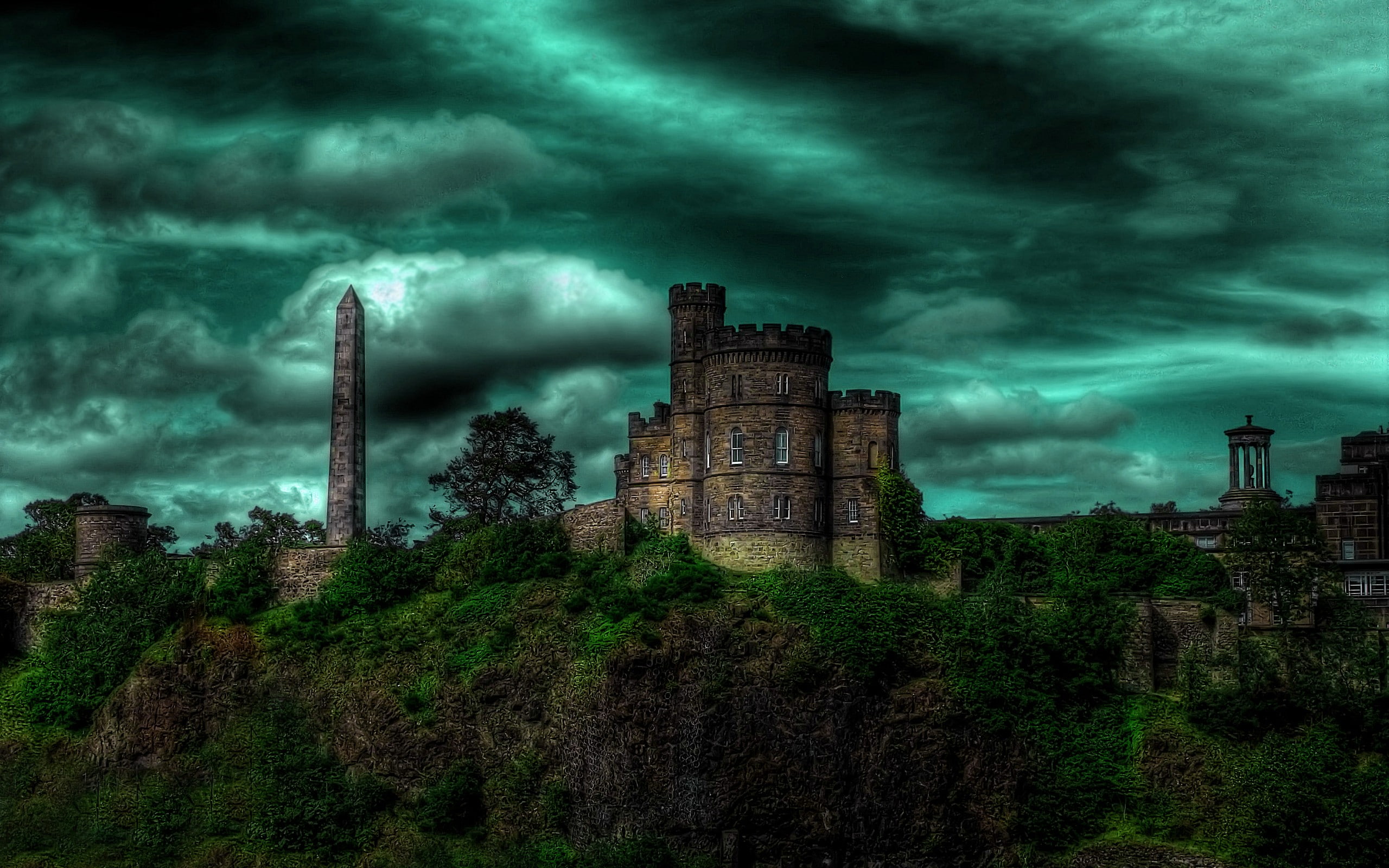 2K, castle, HDR, HD Wallpaper