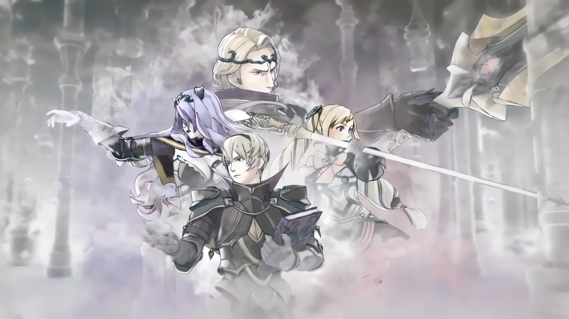 Fire Emblem Fates, science, silver colored, art and craft, holding, cyborg, sculpture, indoors, Elise (Fire Emblem), close-up, nature, Leo (Fire Emblem), HD Wallpaper