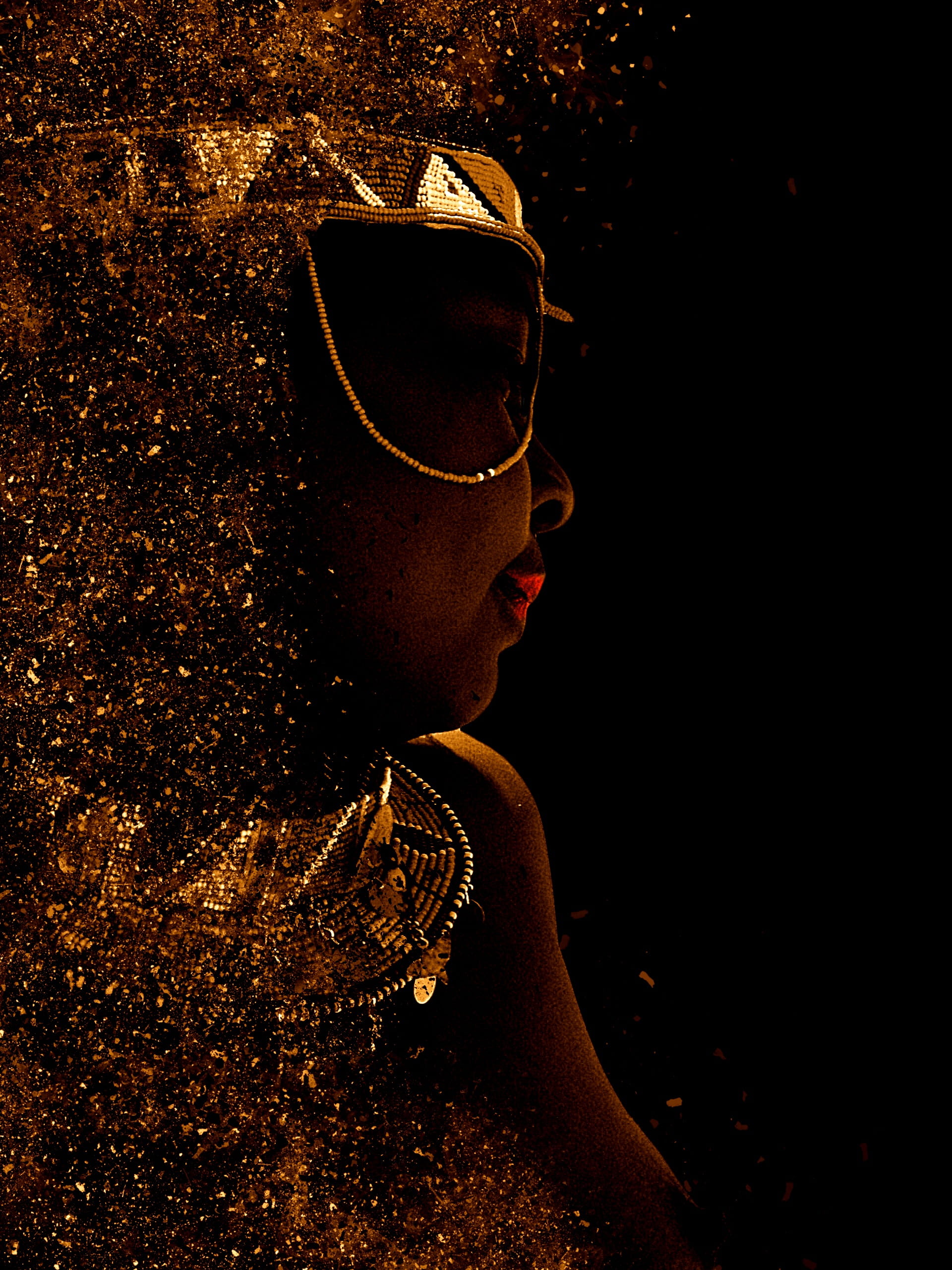 side view, close-up, 2K, dark, fashion, Human, young adult, people, Maori, glasses, contemplation, skin, Portrait, one person, adults only, looking, lifestyles, Phone HD Wallpaper
