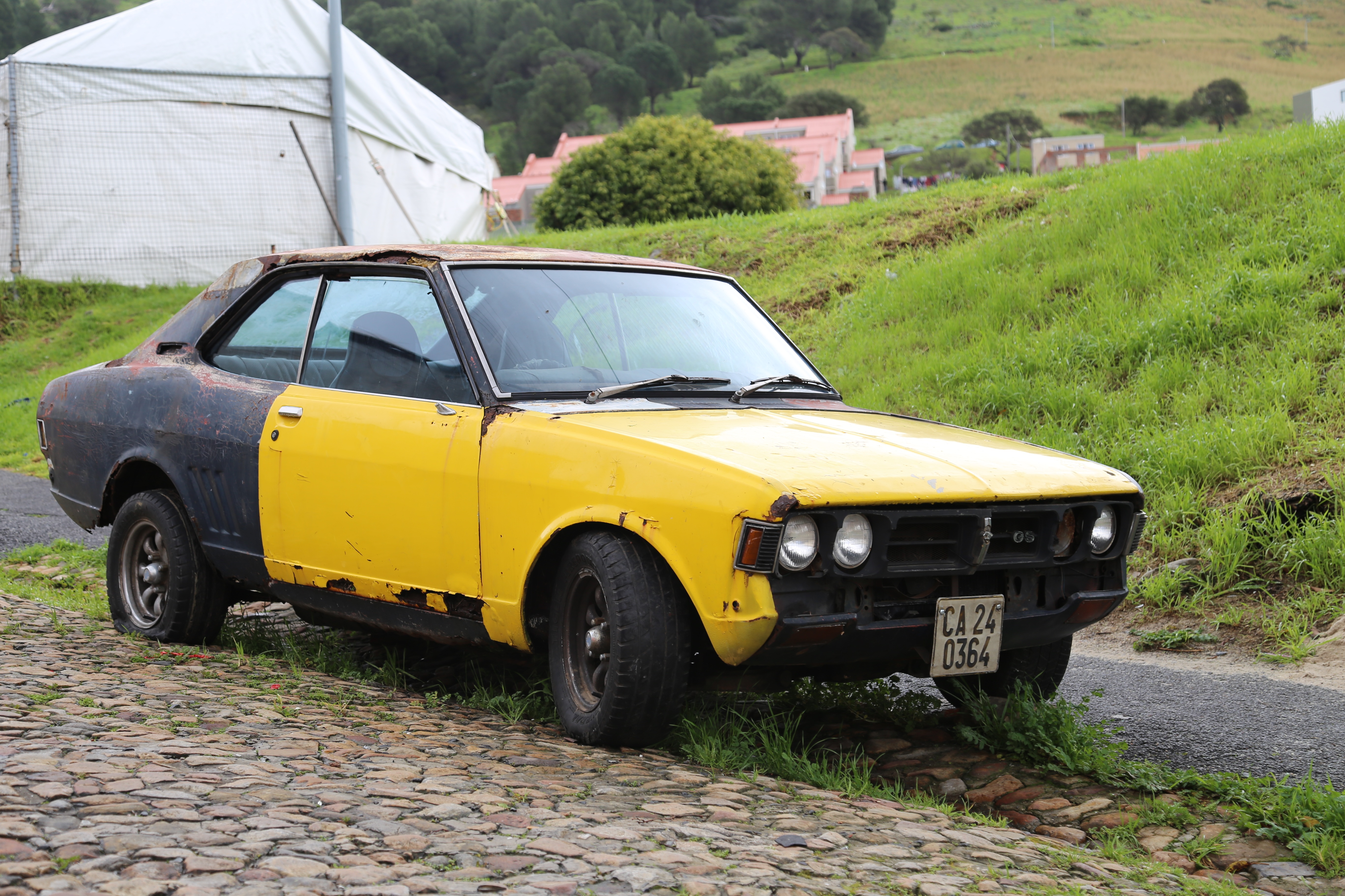 transportation, land vehicle, south 2014, yellow, vintage car, parking, car, 5K, outdoors, auto, motor vehicle, bo-kaap, nature, retro styled, stationary, HD Wallpaper