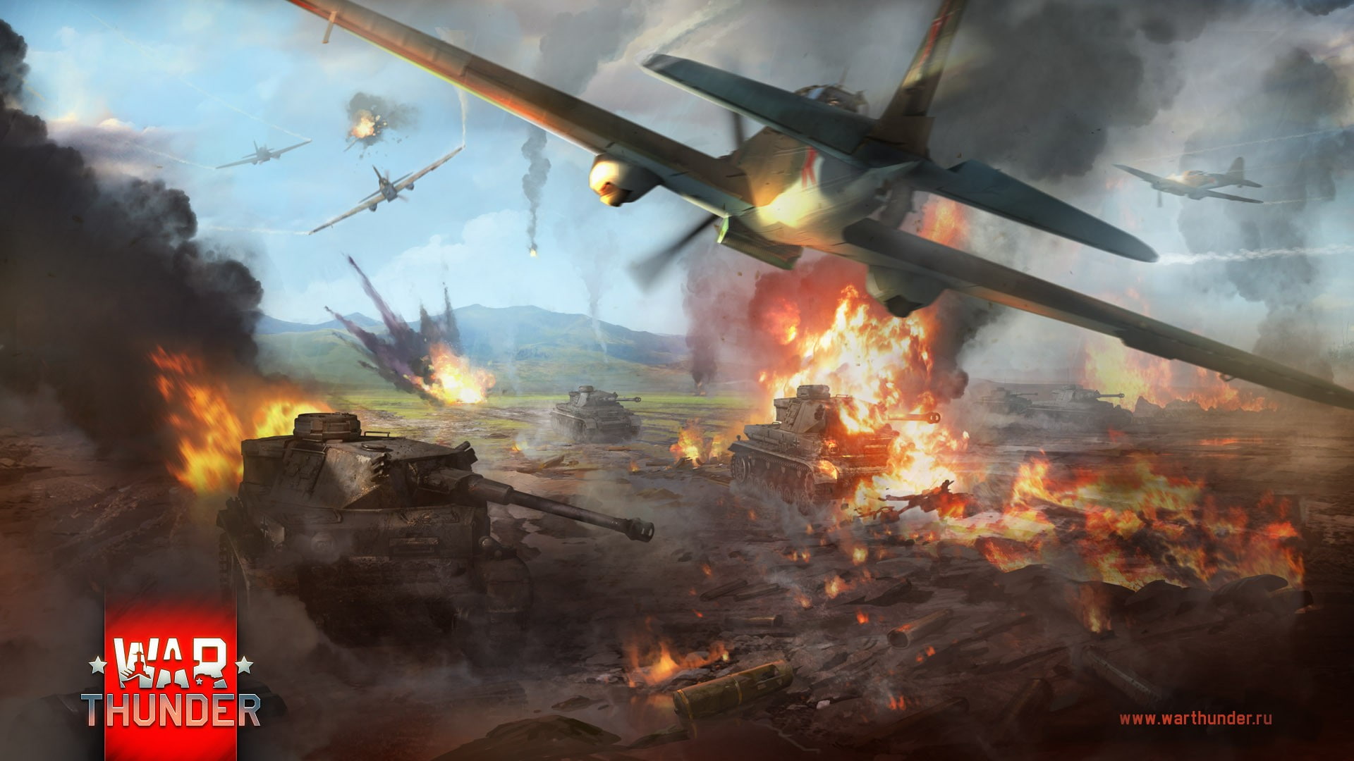 fire, flame, air vehicle, burning, destruction, warning sign, World War II, fire - natural phenomenon, built structure, Gaijin Entertainment, heat - temperature, HD Wallpaper