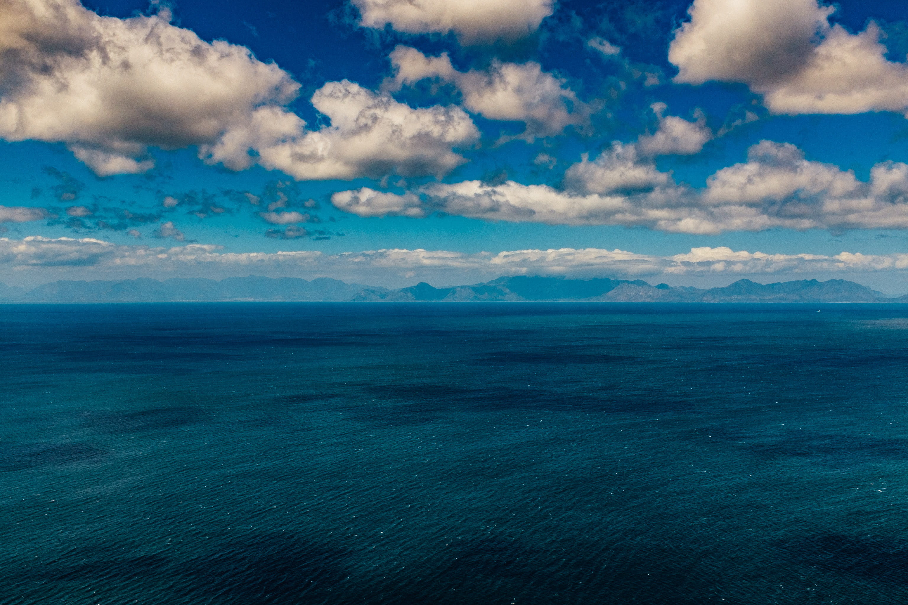cloud - sky, sky, tranquility, clouds, nature, scenics - nature, idyllic, ocean, cloudscape, water, no people, blue, landscape, outdoors, south africa, HD Wallpaper