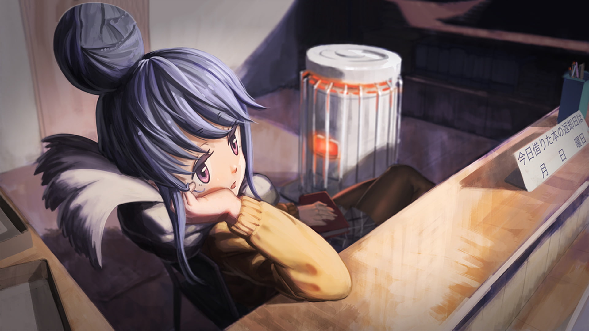 1080P, Rin Shima, Laid-Back Camp, Anime, HD Wallpaper