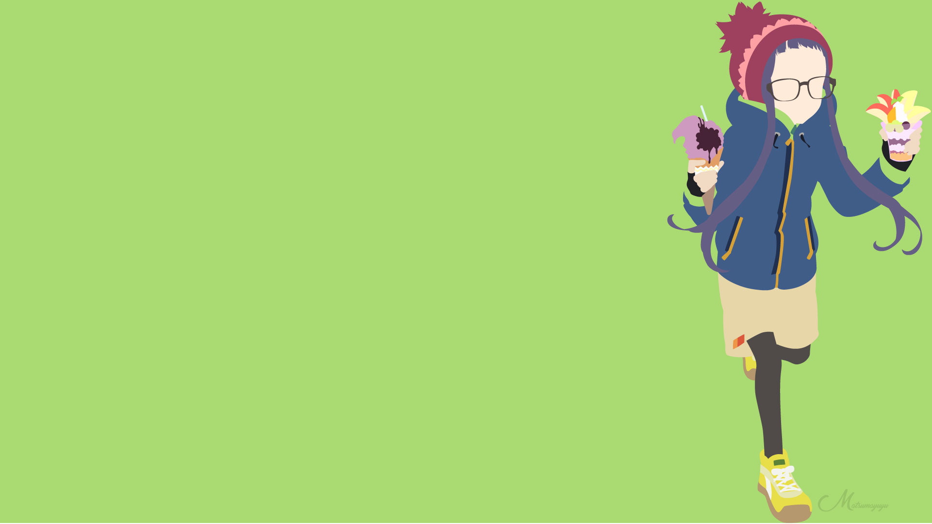 1080P, Chiaki Oogaki, Laid-Back Camp, Anime, HD Wallpaper