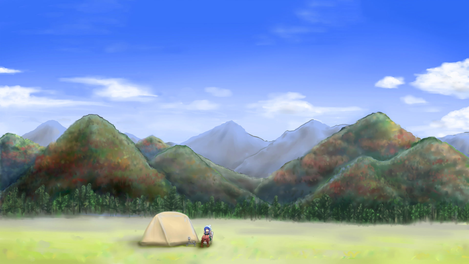 Anime, Laid-Back Camp, Rin Shima, 1080P, HD Wallpaper