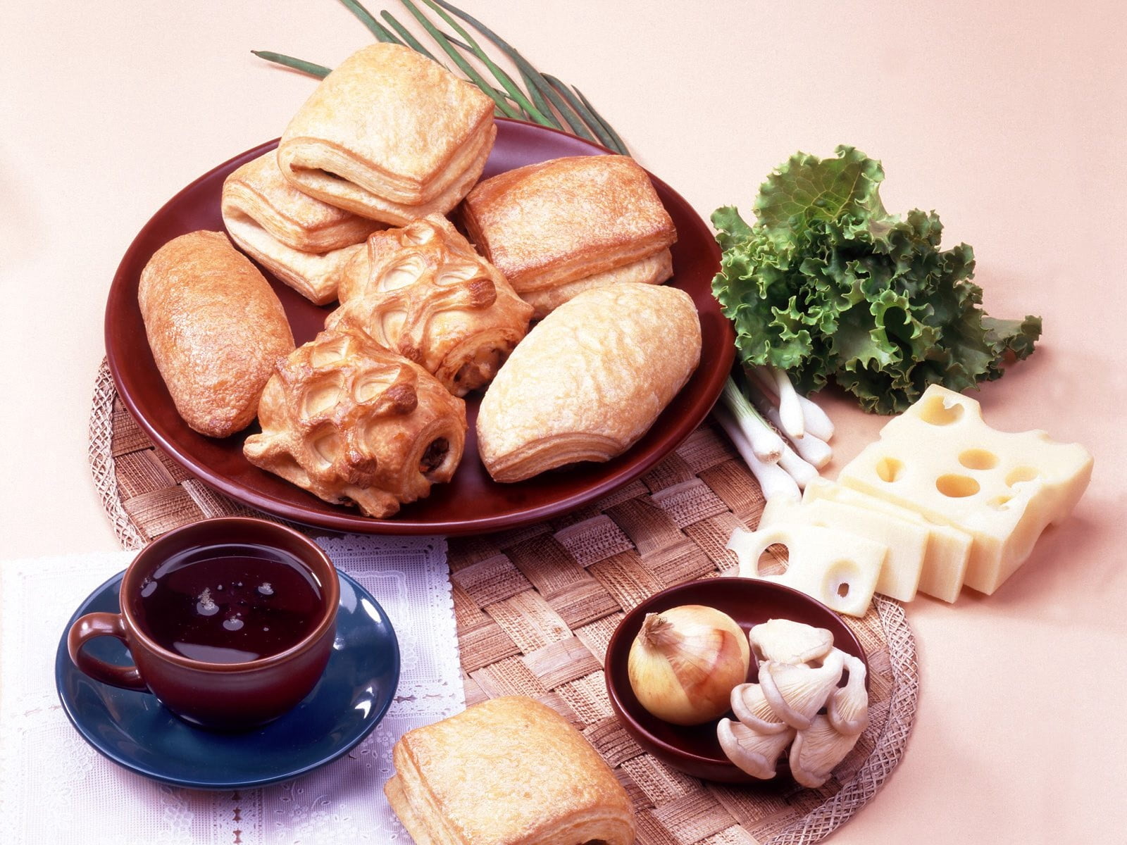 table, patties, still life, herbs, baked, no people, close-up, temptation, snack, ready-to-eat, meal, bowl, high angle view, breads, healthy eating, french food, HD Wallpaper