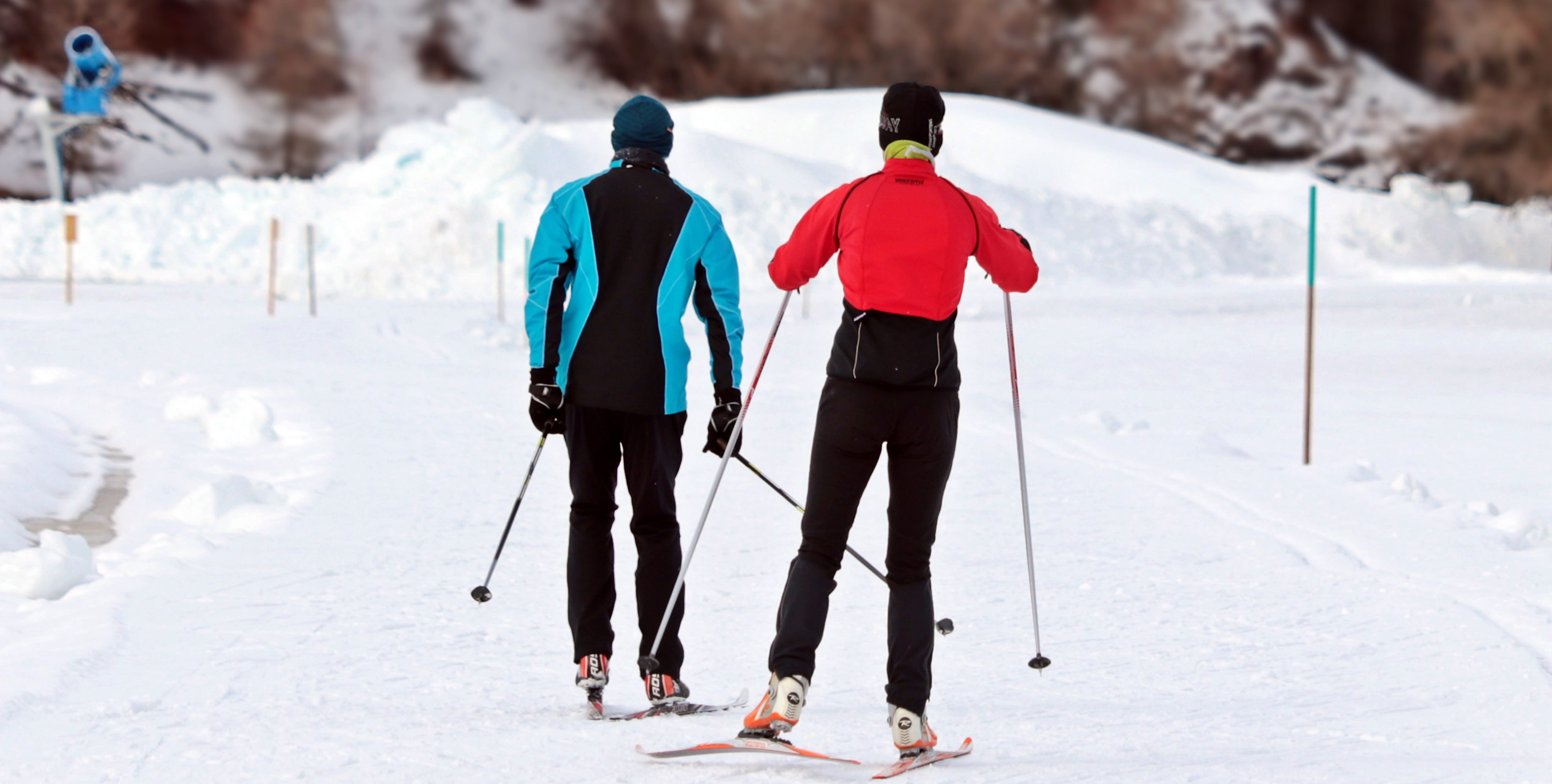 winter sport, outfit, cold, sport, day, cross-country skiing, ski holiday, ski, leisure, skiing, activity, holiday, white color, snowy, sticks, nature, HD Wallpaper