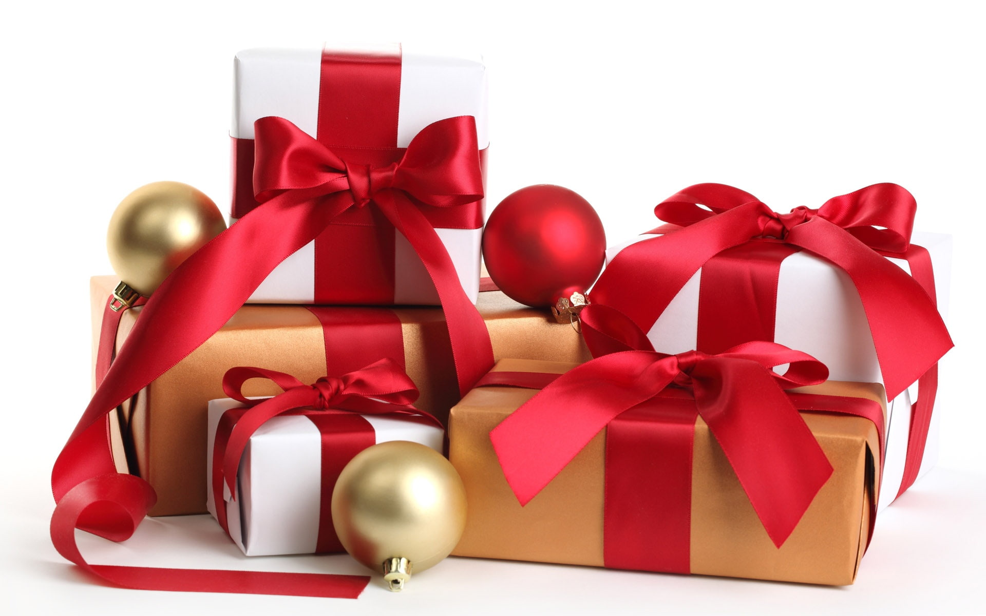 Gift, boxes, 1080P, Packaged, Christmas, ribbon, assorted, HD Wallpaper