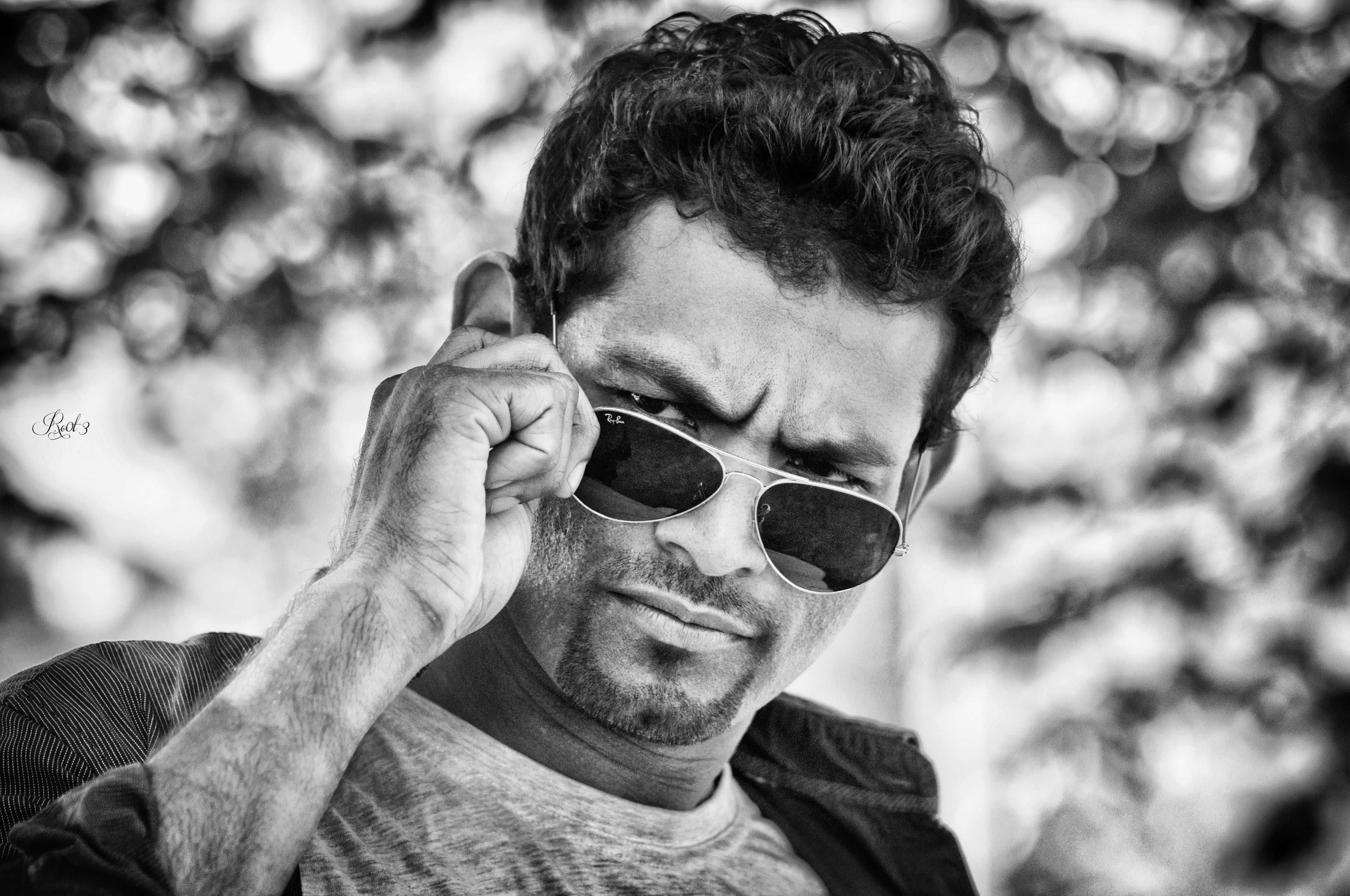 lifestyles, close-up, day, real people, mid adult, stylish, attractive, cool, sunglasses, face, 4K, adult, looking at camera, glasses, aviator, front view, HD Wallpaper