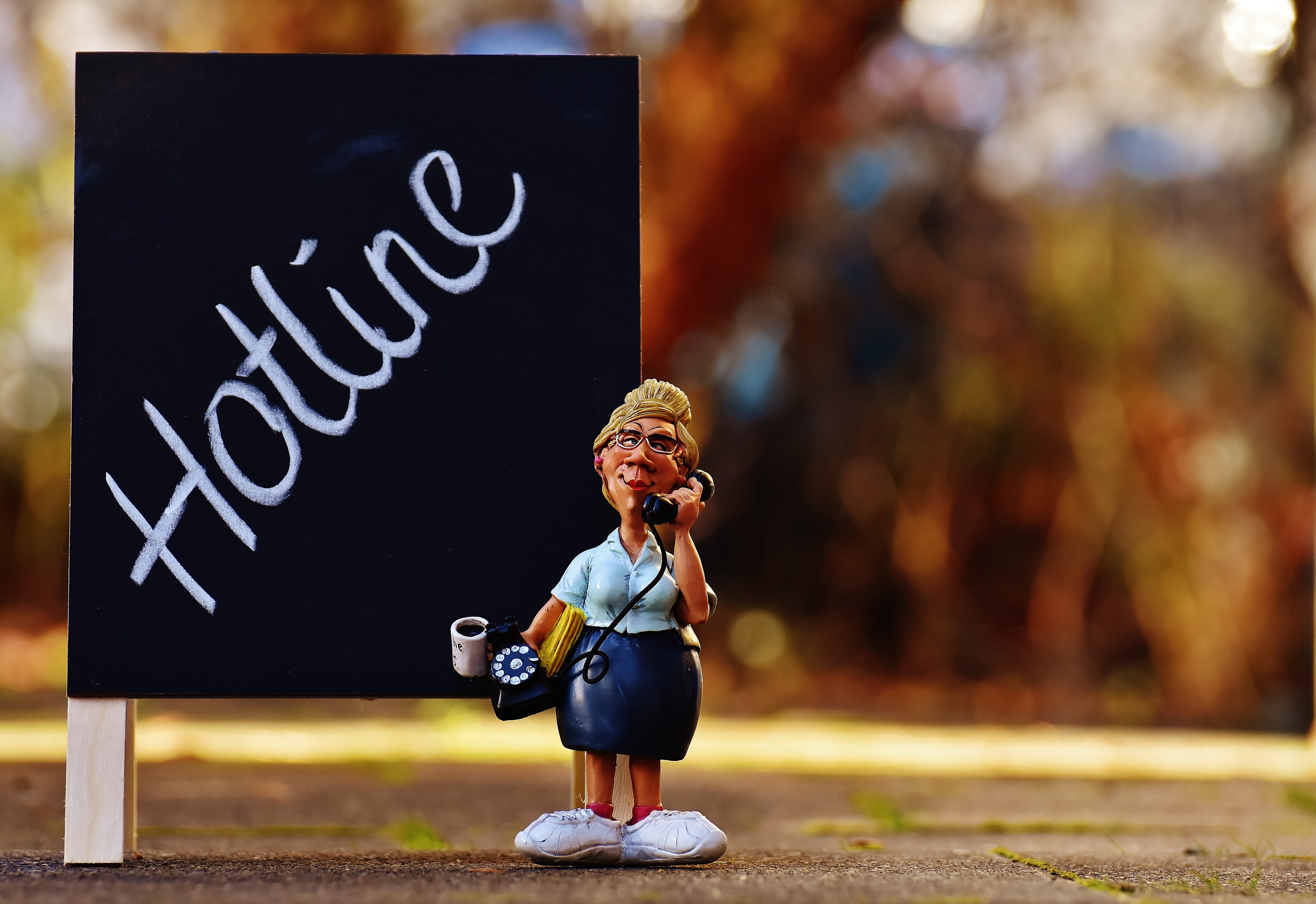 telephone handset, text, blond hair, communication, front view, shirt, people, western script, fun, call, teal, one person, full length, 5K, blackboard, HD Wallpaper