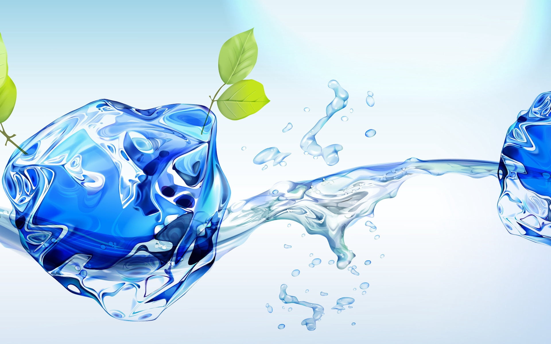 bubble, glass, splash, isolated, indoors, no people, drinking Water, illustration, 1080P, transparent, reflection, ball, ripple, wet, abstract, close-up, HD Wallpaper