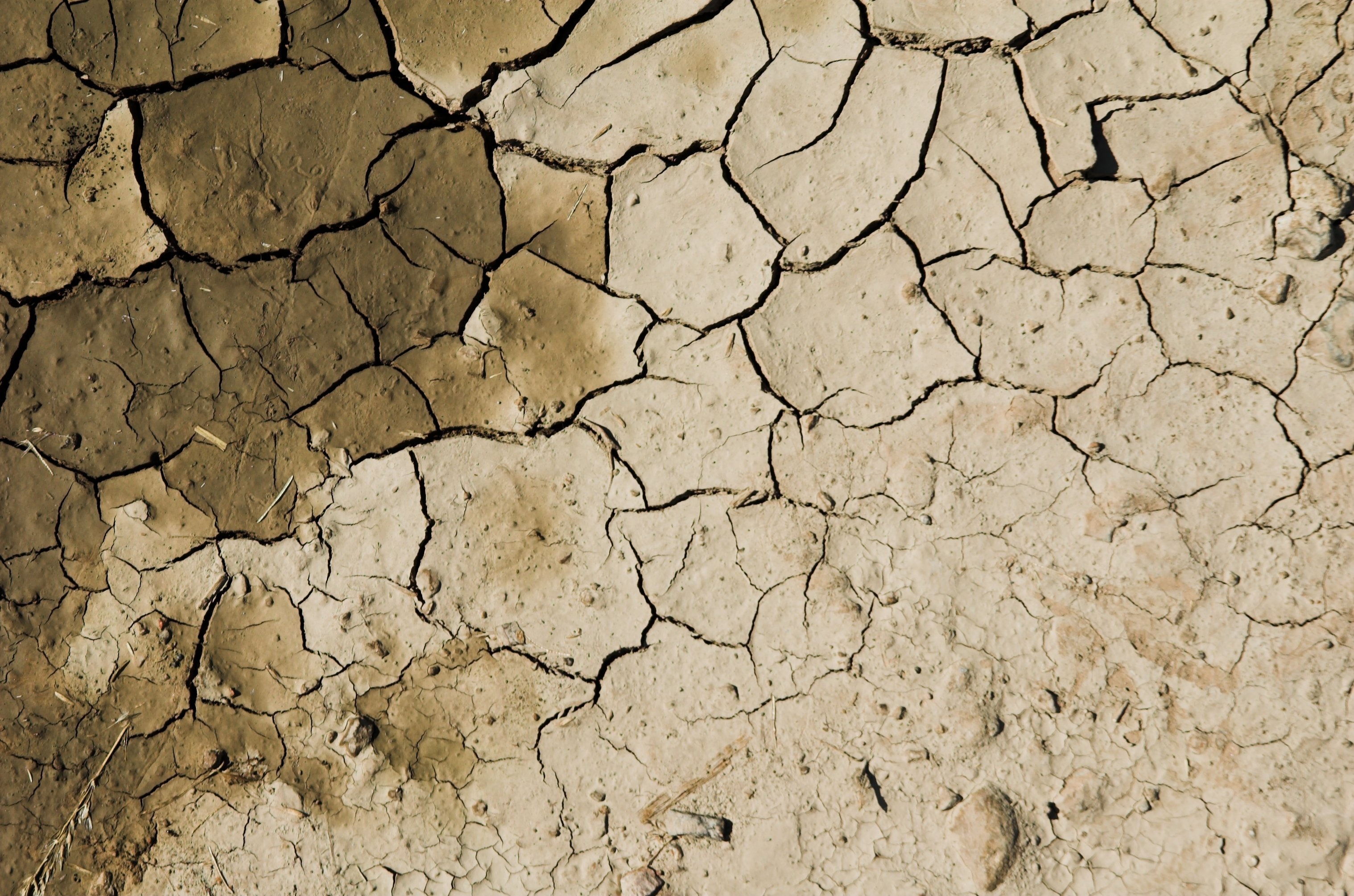 day, arid climate, anhydrous, uninhabited, 2K, outdoors, climate, dirt, nature, sterile, sand, abstract, unproductive, extreme terrain, badland, arid soil, HD Wallpaper