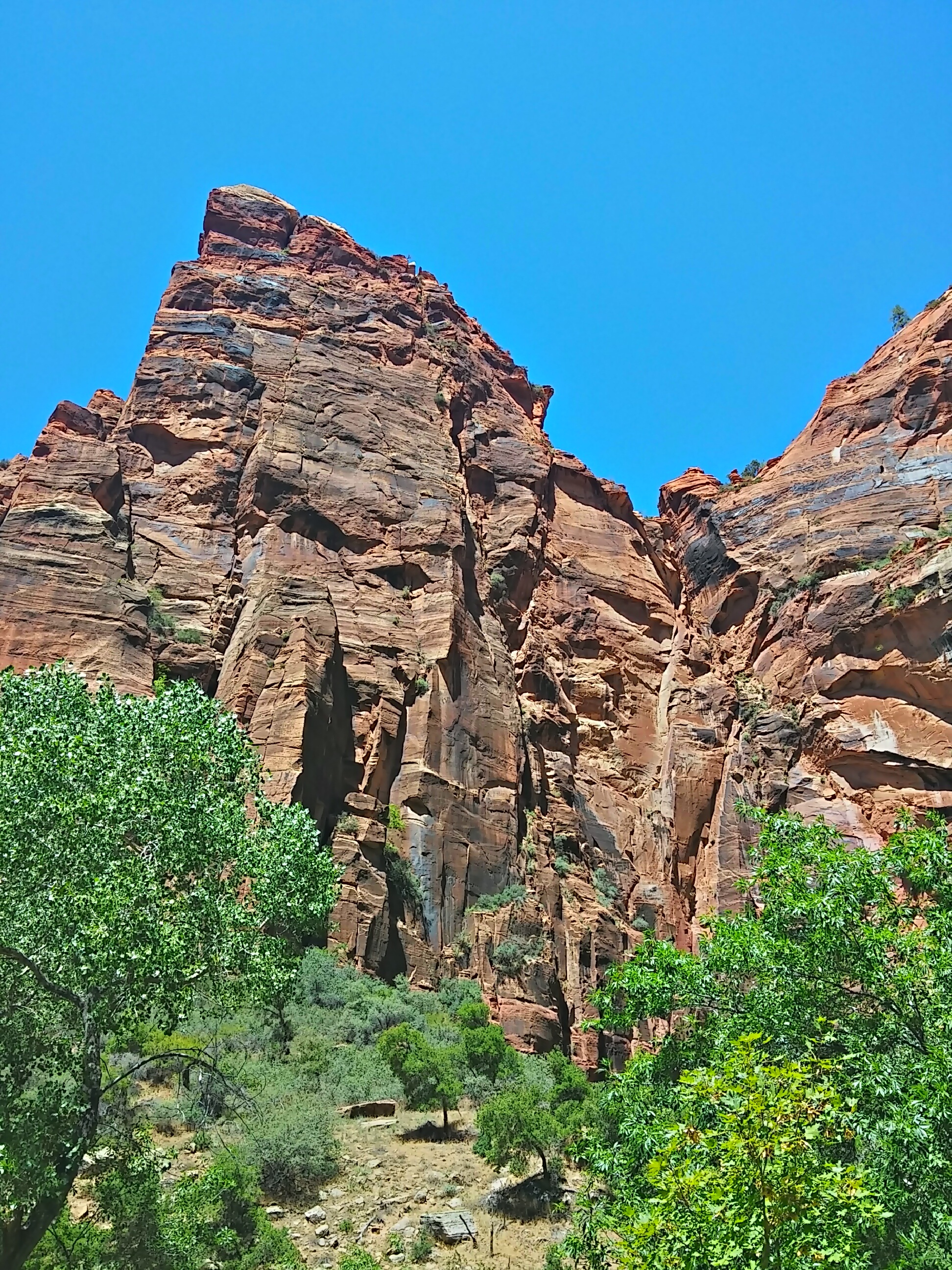 physical geography, climate, view, clear sky, geology, rock, formation, 2K, mountain, solid, outdoors, sky, nature, eroded, american fork canyon, tranquil scene, Phone HD Wallpaper