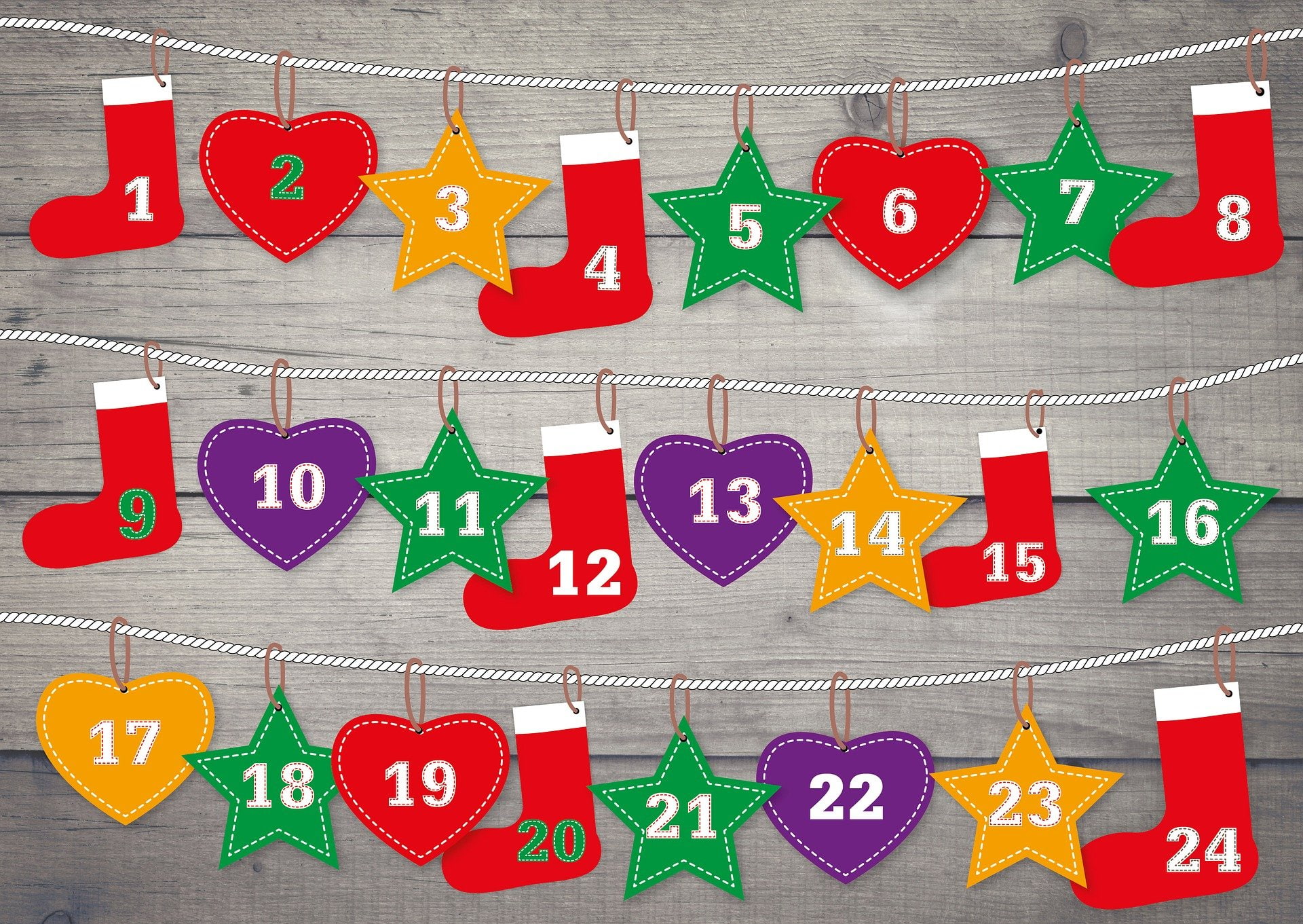 time, decoration, calendar, christmas, advent, 1080P, HD Wallpaper