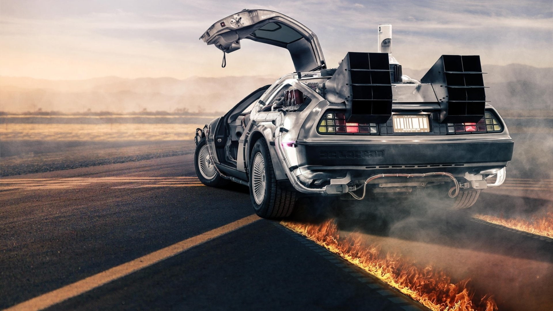 1080P, DeLorean, Back To The Future, HD Wallpaper