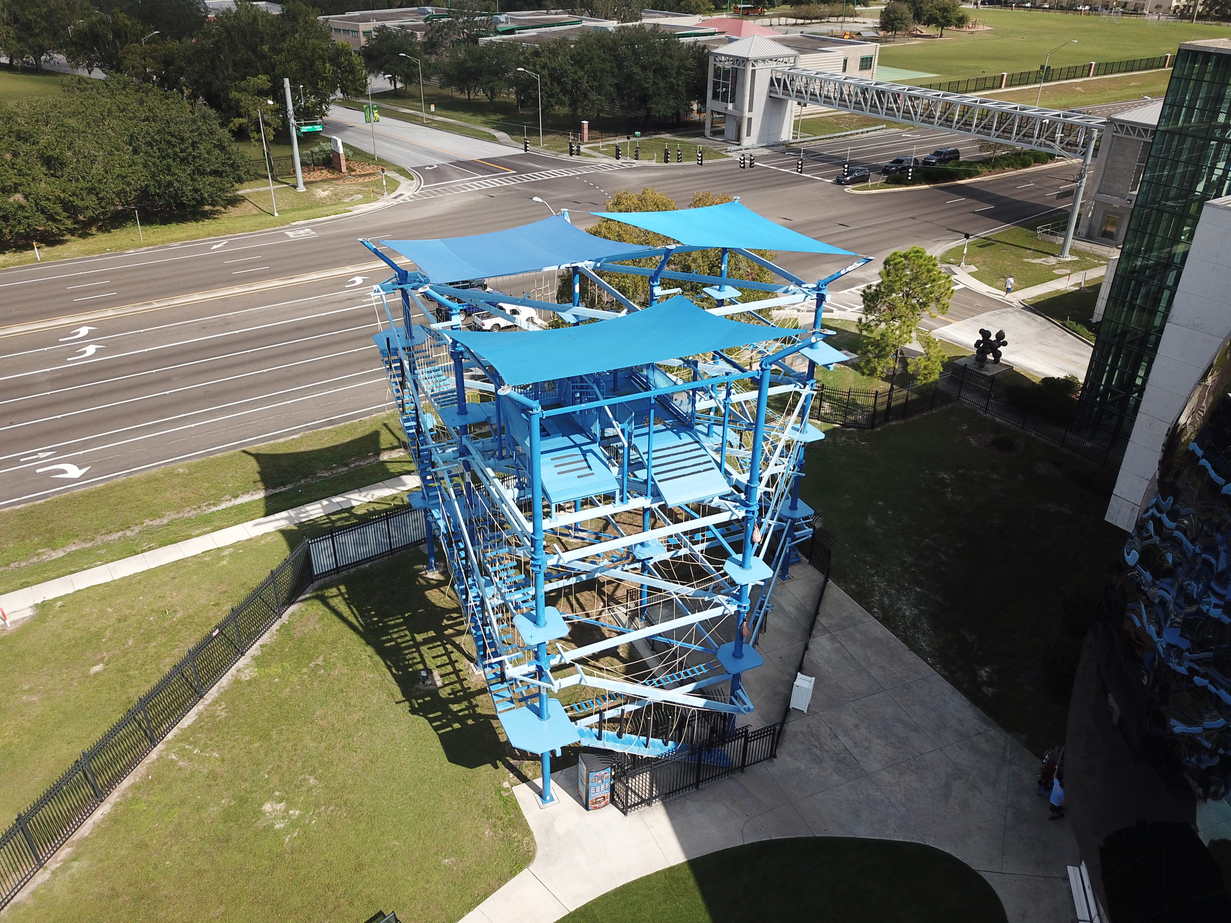 outdoors, florida, drone photo, MOSI, 4K, Anita Denunzio, plant, tampa florida, 4801 e fowler ave, tree, aerial shot, transportation, arial view, high angle view, HD Wallpaper