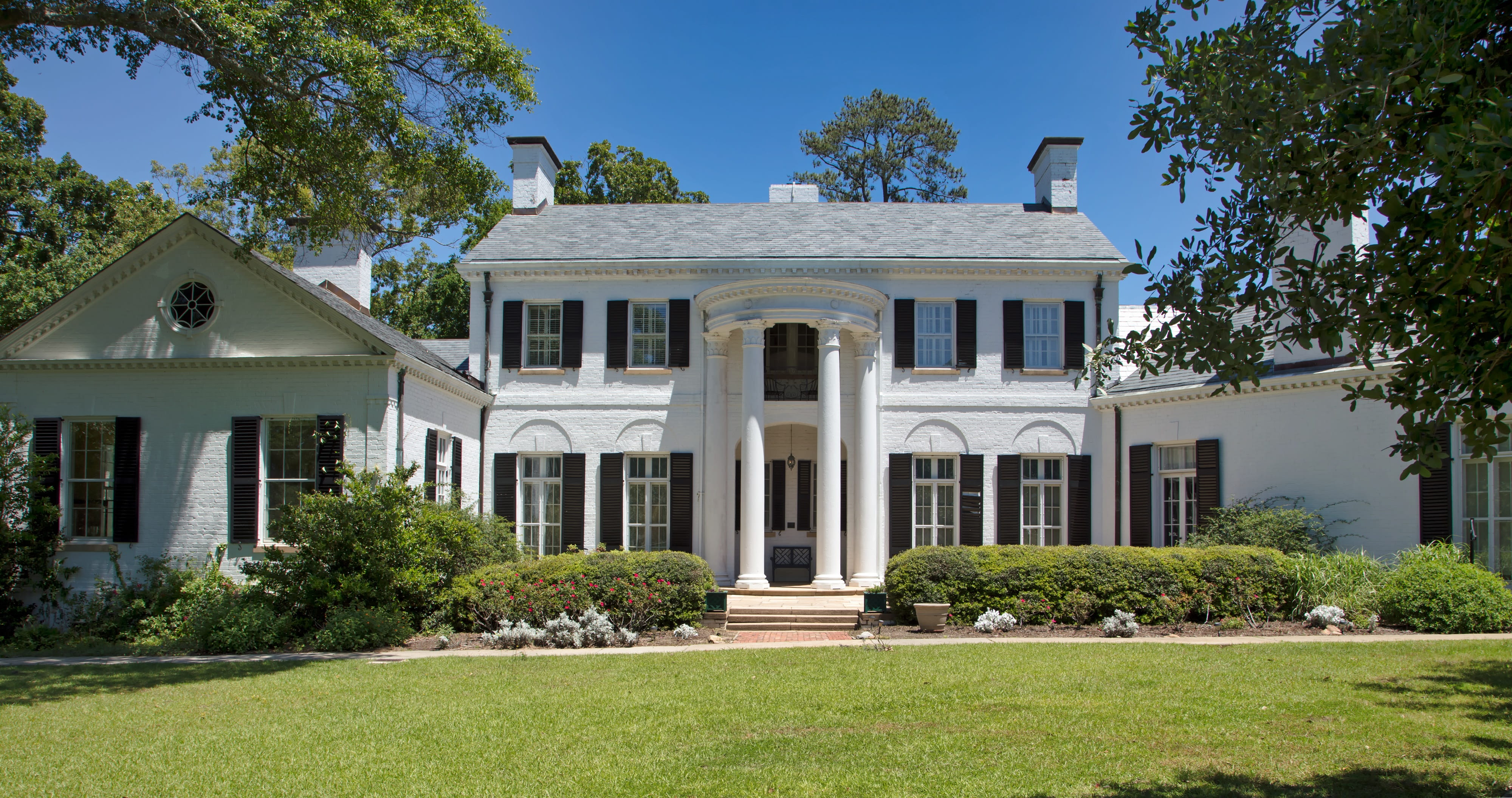 wealth, estate, home, landmark, ornamental garden, built structure, panorama, luxury, front or back yard, landscaped, aiken, america, facade, residential district, HD Wallpaper