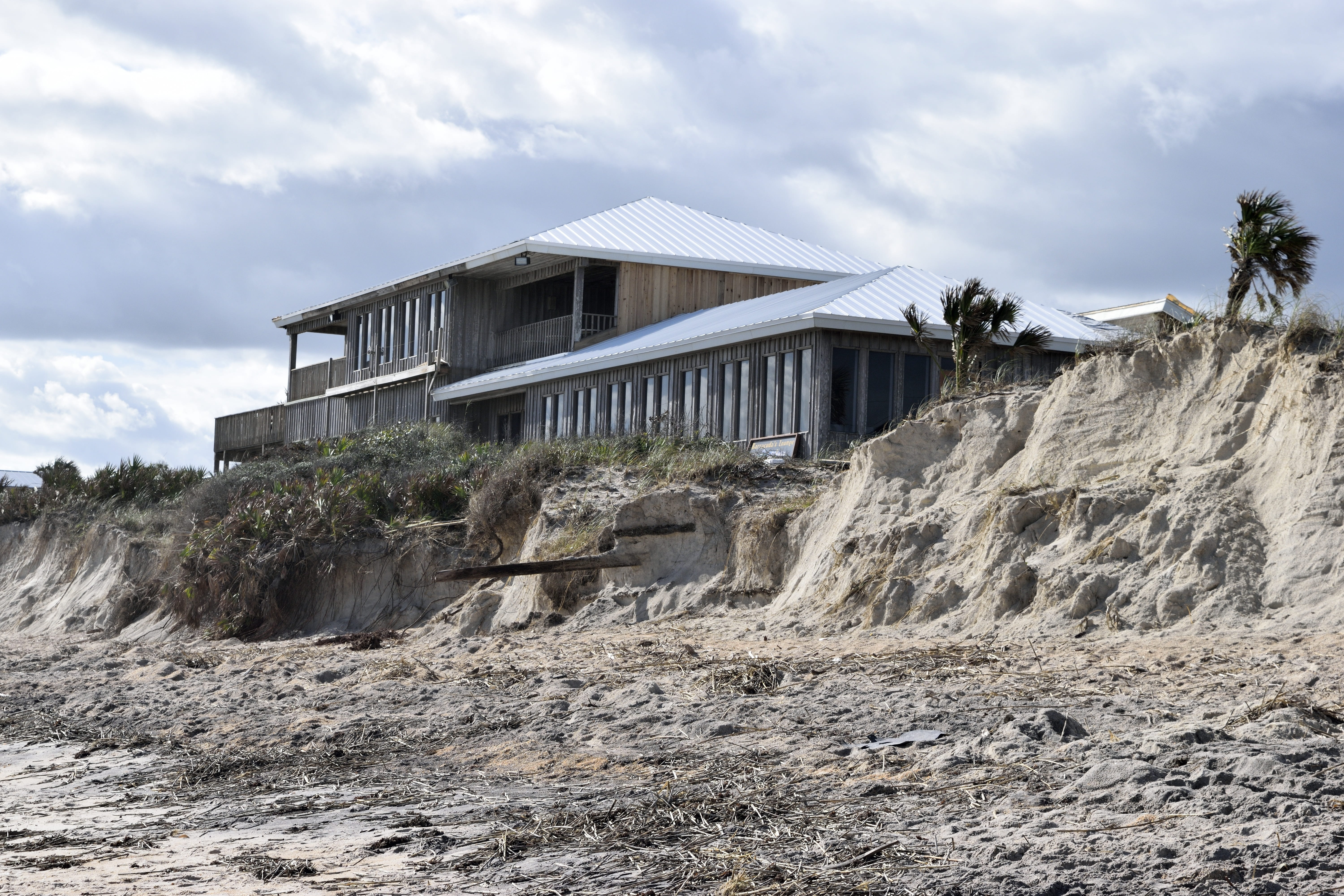property damage, plant, coast, insurance, weather, Damage, natural, sky, st augustine, architecture, destruction, luxury, house, landscape, wreck, non-urban scene, HD Wallpaper