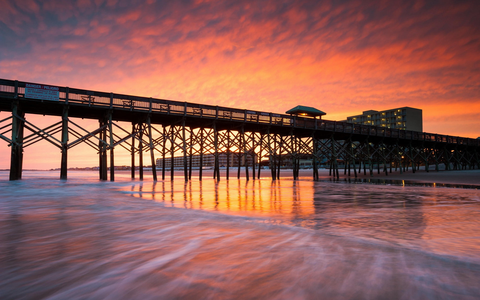 1080P, United States, South Carolina, Folly Beach in Charleston, HD Wallpaper