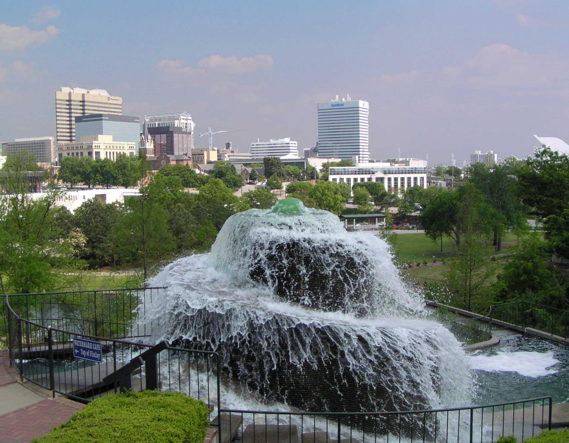 columbia, sky, connection, 720P, plant, motion, power in nature, Columbia, city, river, Fountain, flowing water, tree, building exterior, built structure, HD Wallpaper