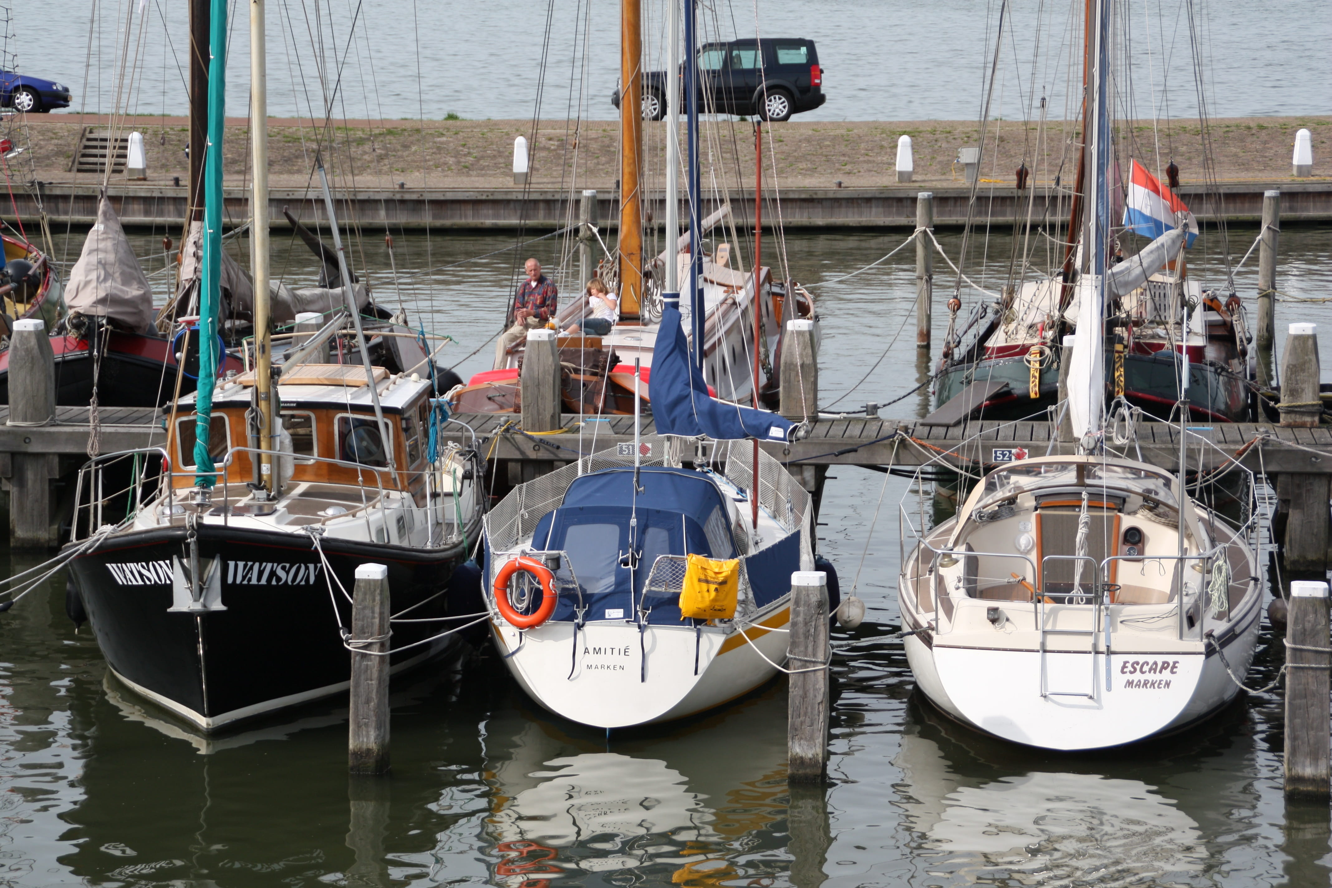 nautical vessel, built structure, traditional, summer, tourism, mode of transport, europe, vintage, Dutch, sailboat, river, no people, pier, Boat, Netherland, HD Wallpaper