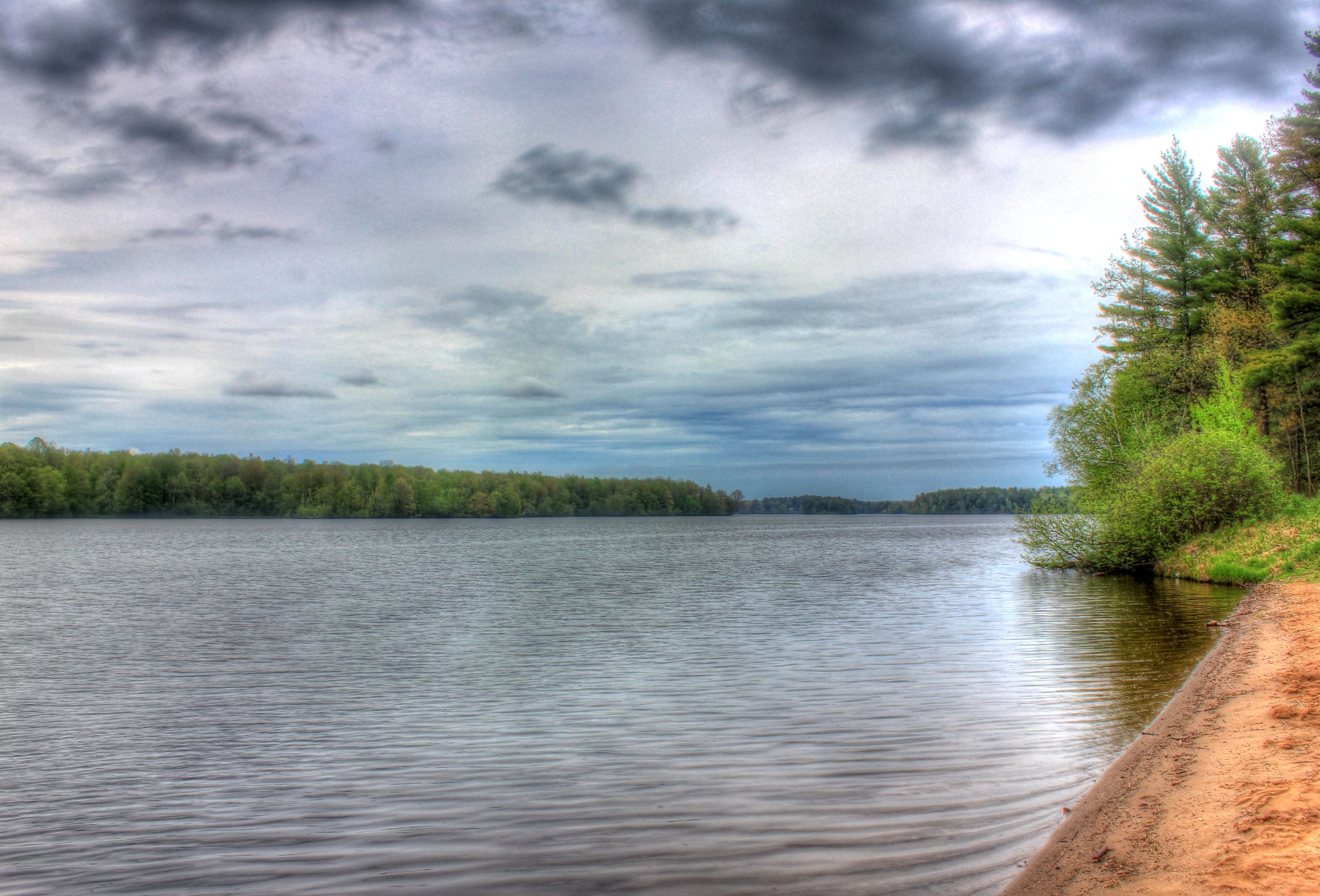 long, tree, scenics - nature, park, council, tranquility, non-Urban Scene, Council Grounds State Park, growth, cloud - Sky, view, reflection, scenics, landscape, HD Wallpaper
