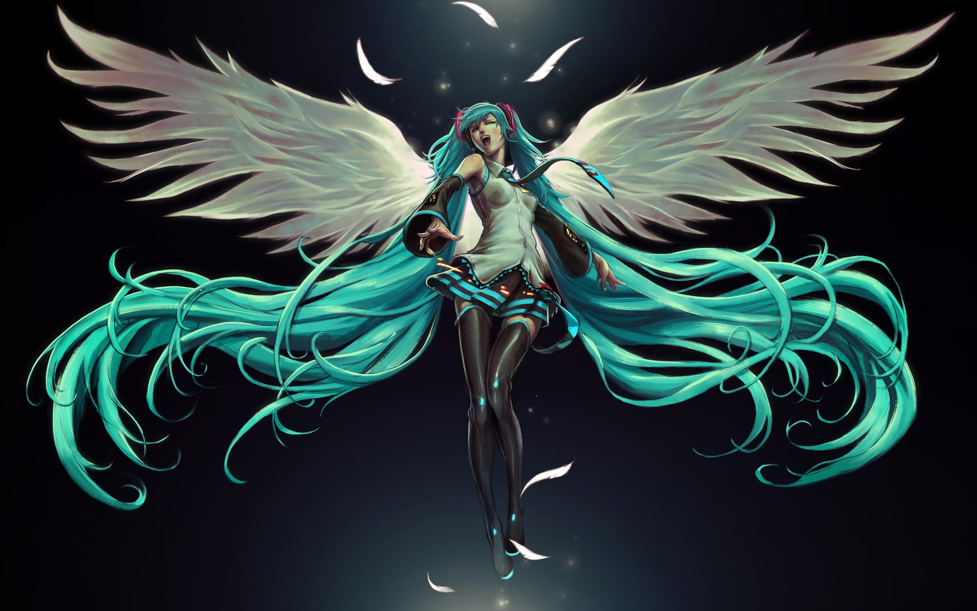 vocal, miku, hatsune, 1080P, HD Wallpaper