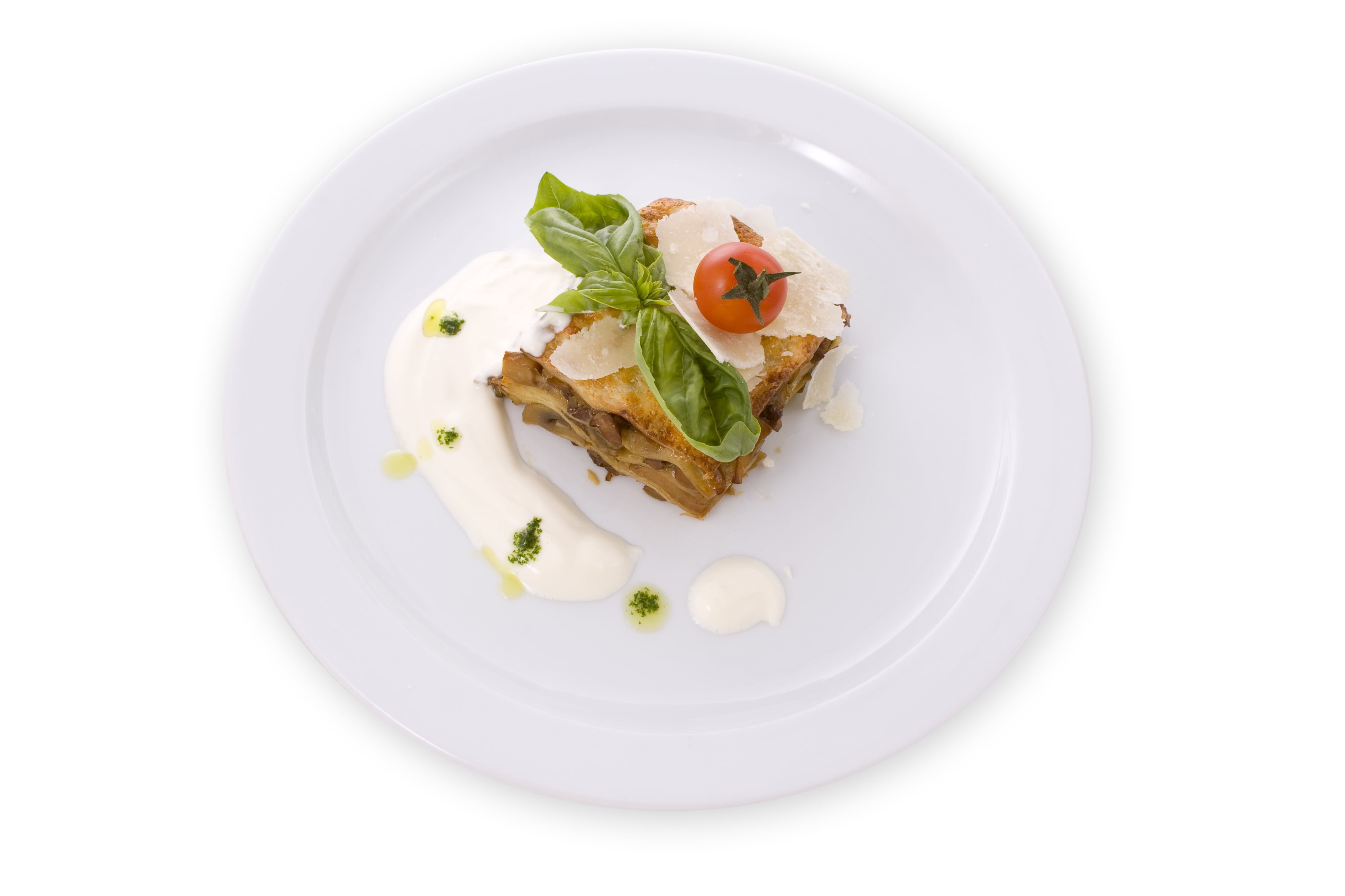 traditional, dinner, cheese, 4K, white background, ready-to-eat, freshness, lasagna, white color, salad, object, food and drink, nutrition, herb, gourmet, HD Wallpaper