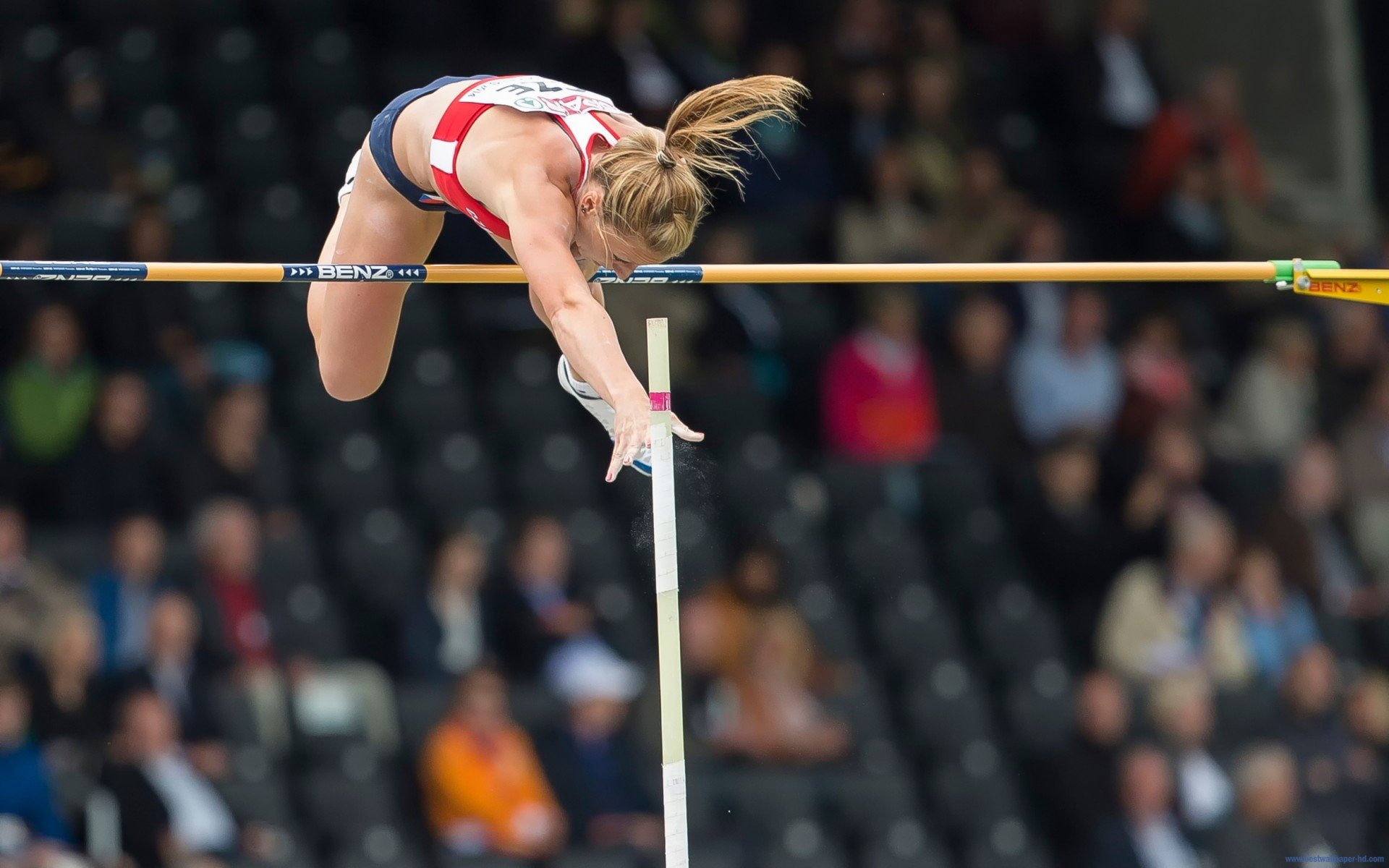 girls, sports, women, vault, athletics, 1080P, pole, HD Wallpaper