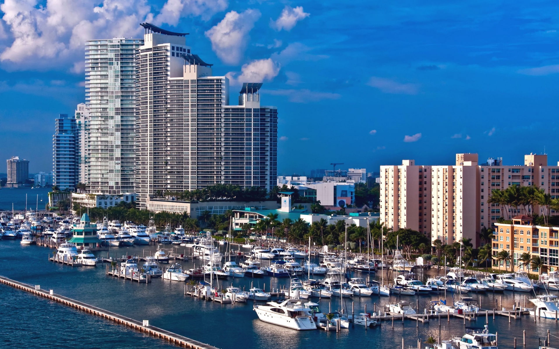 travel and world, miami, 1080P, port, HD Wallpaper