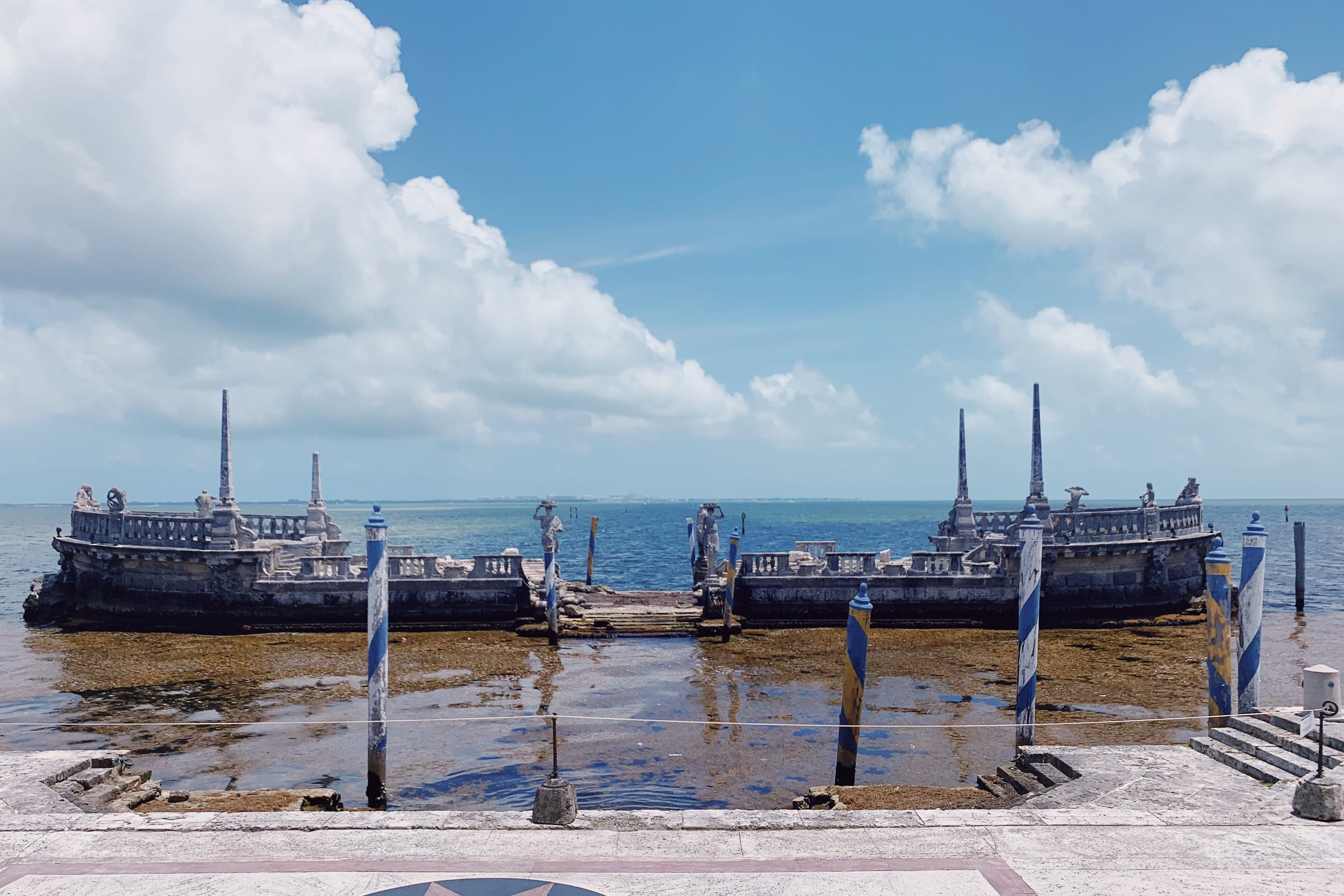 person, vizcaya museum and gardens, nautical vessel, water, built structure, day, beauty in nature, transportation, beach, vessel, scenics - nature, waterfront, HD Wallpaper