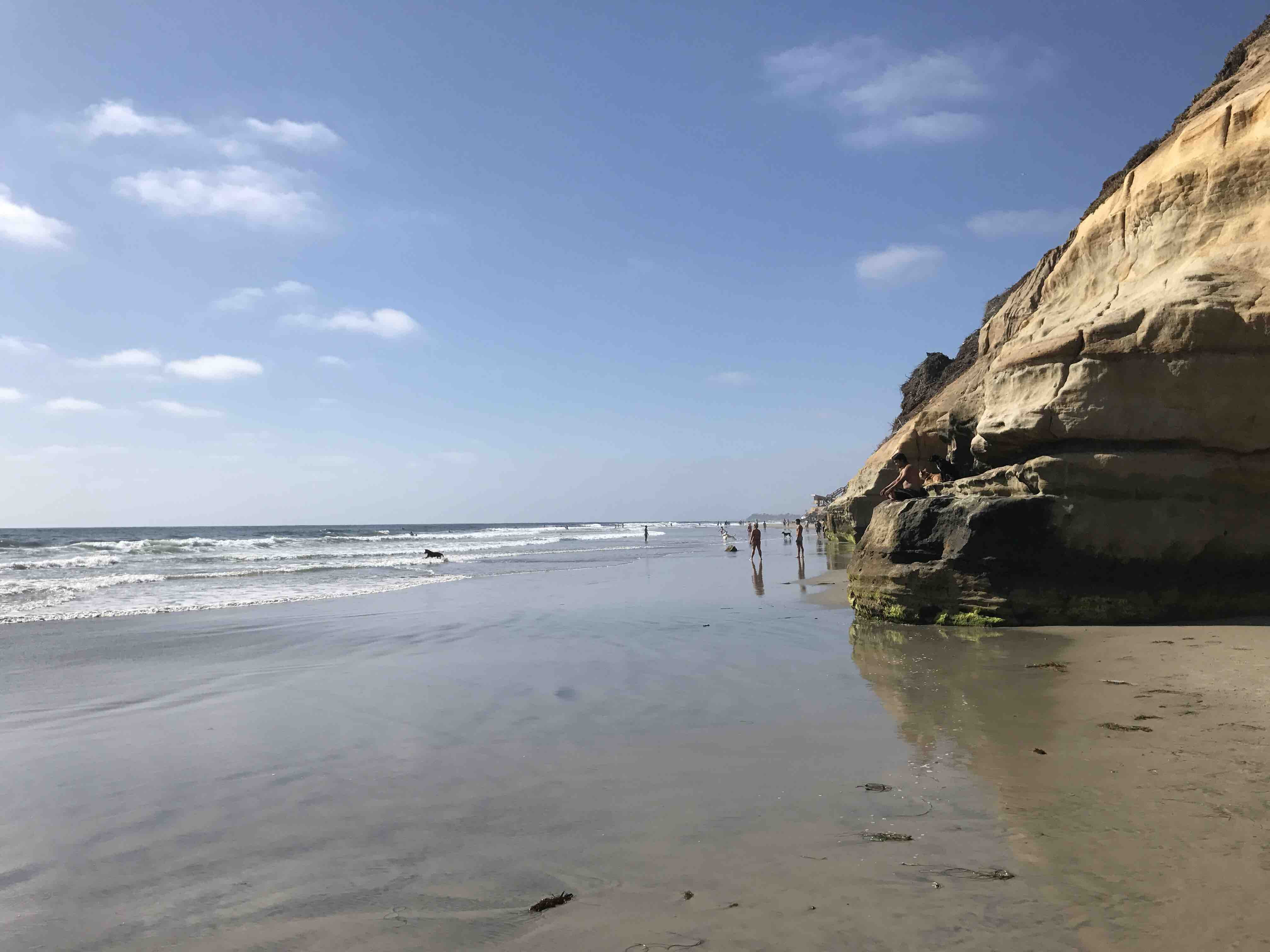 united states, scenics - nature, sea, southern california, water, horizon, san diego, sky, beach, ocean, day, land, no people, horizon over water, motion, HD Wallpaper