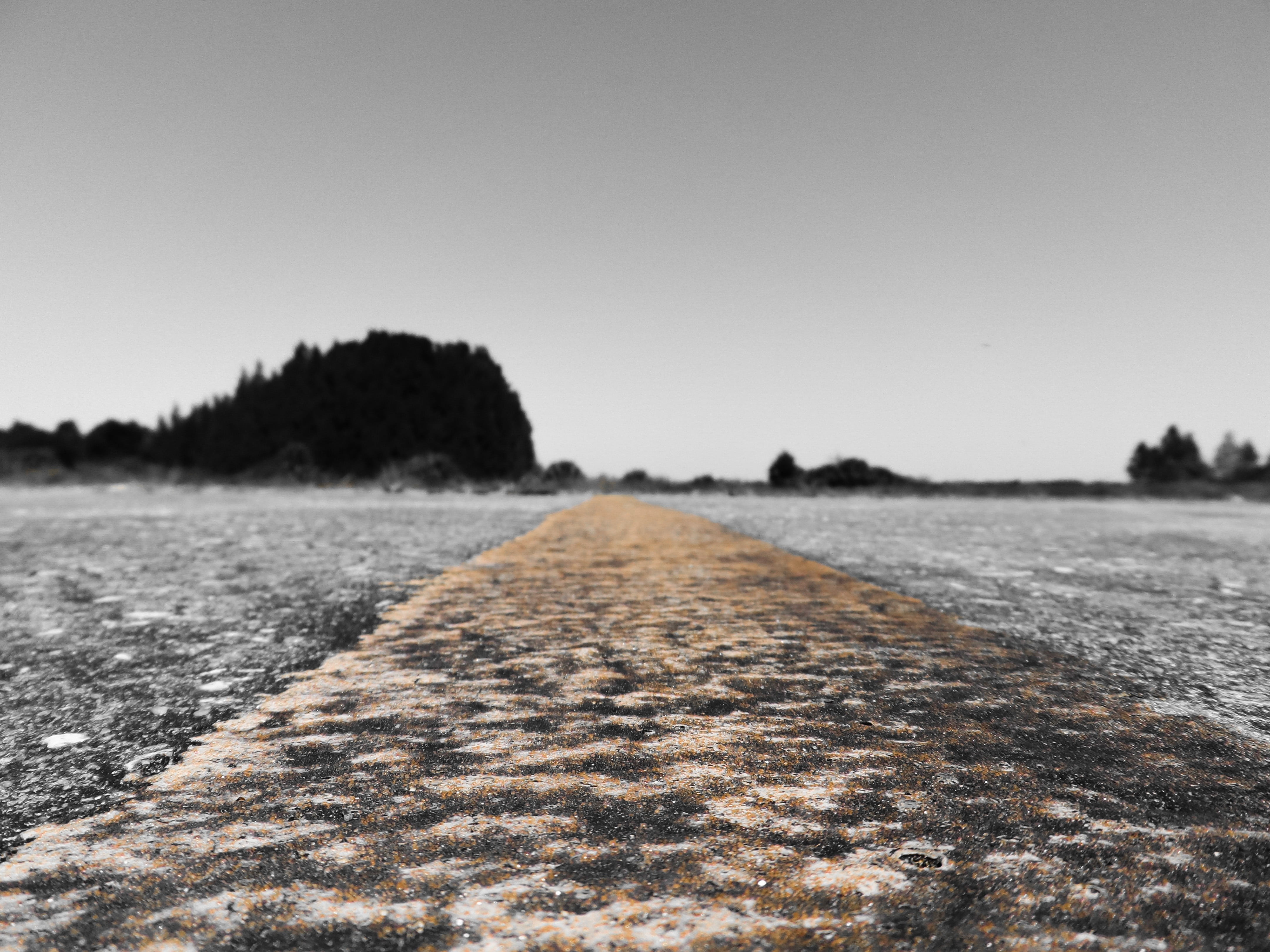 road marking, non-urban scene, photography, long road ahead, the way forward, towards, no people, mountains, copy space, way, beauty in nature, distant, HD Wallpaper