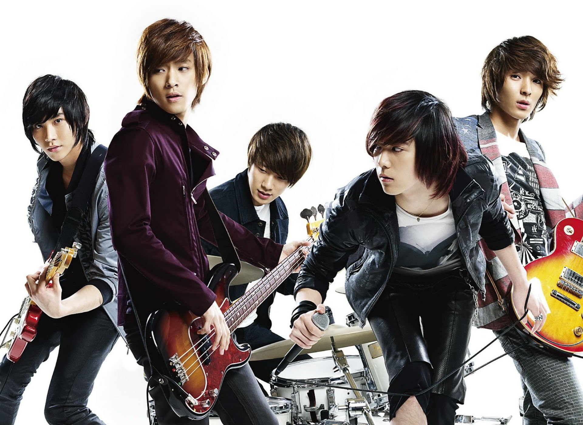 pop, ftisland, island, guitar, treasure, 1080P, k-pop, five, kpop, rock, HD Wallpaper