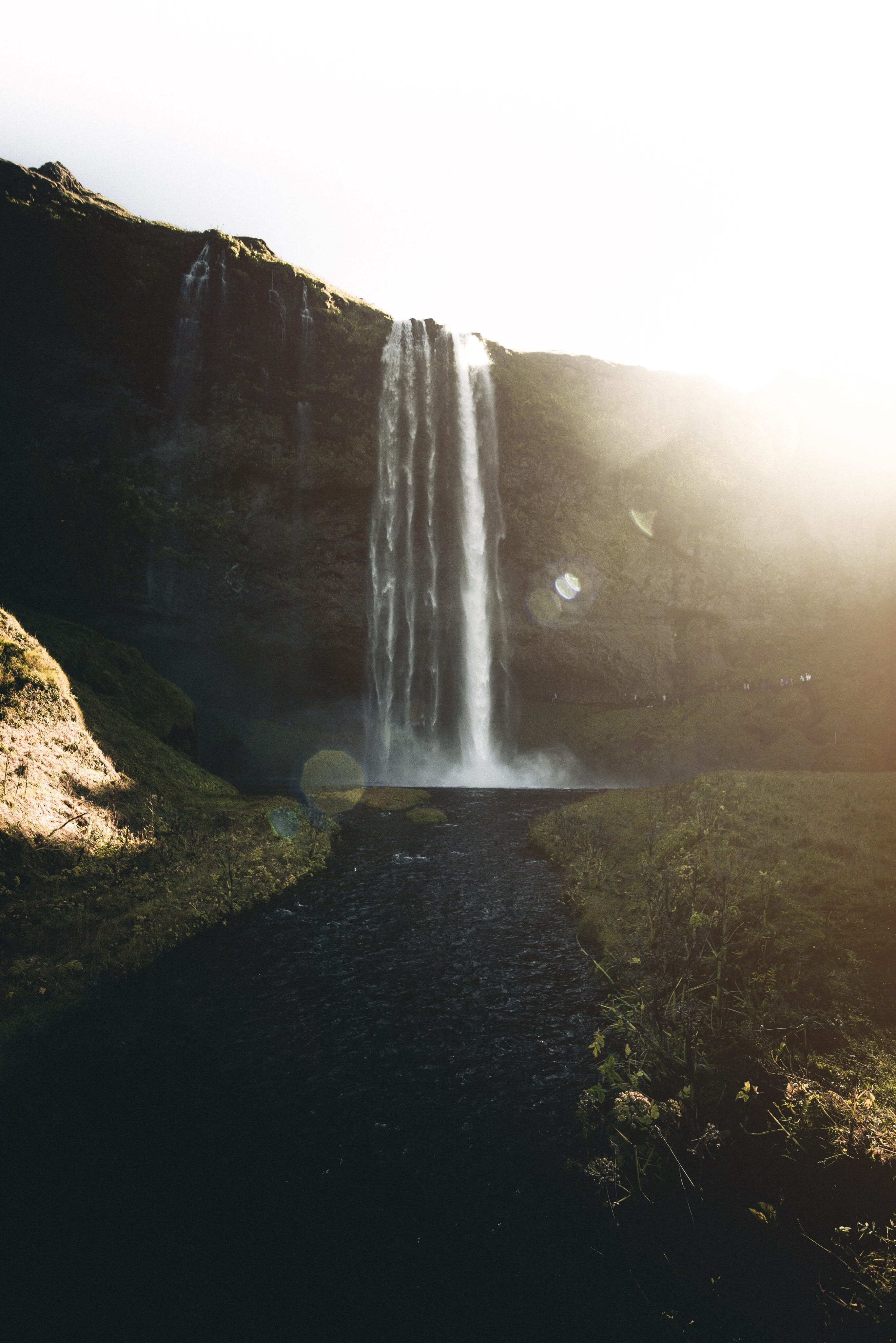 motion, scenics - nature, daytime, river, waterfall, plant, pnw, stream, flowing water, rock, sunrise, outdoors, land, water, long exposure, environment, Phone HD Wallpaper