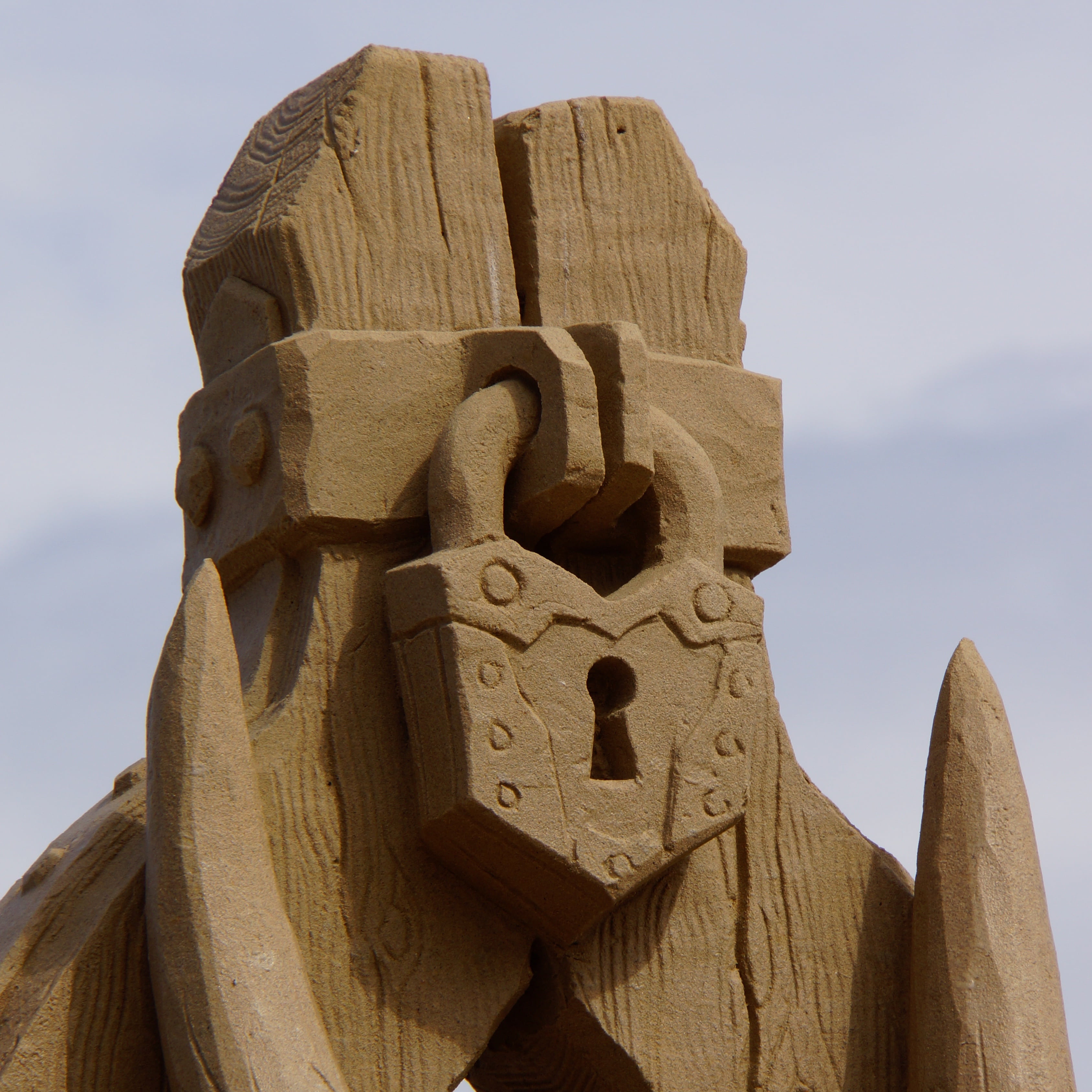 lappeenranta, art and craft, human representation, finnish, solid, no people, sand sculpture, lock, ancient civilization, built structure, carving - craft product, Phone HD Wallpaper
