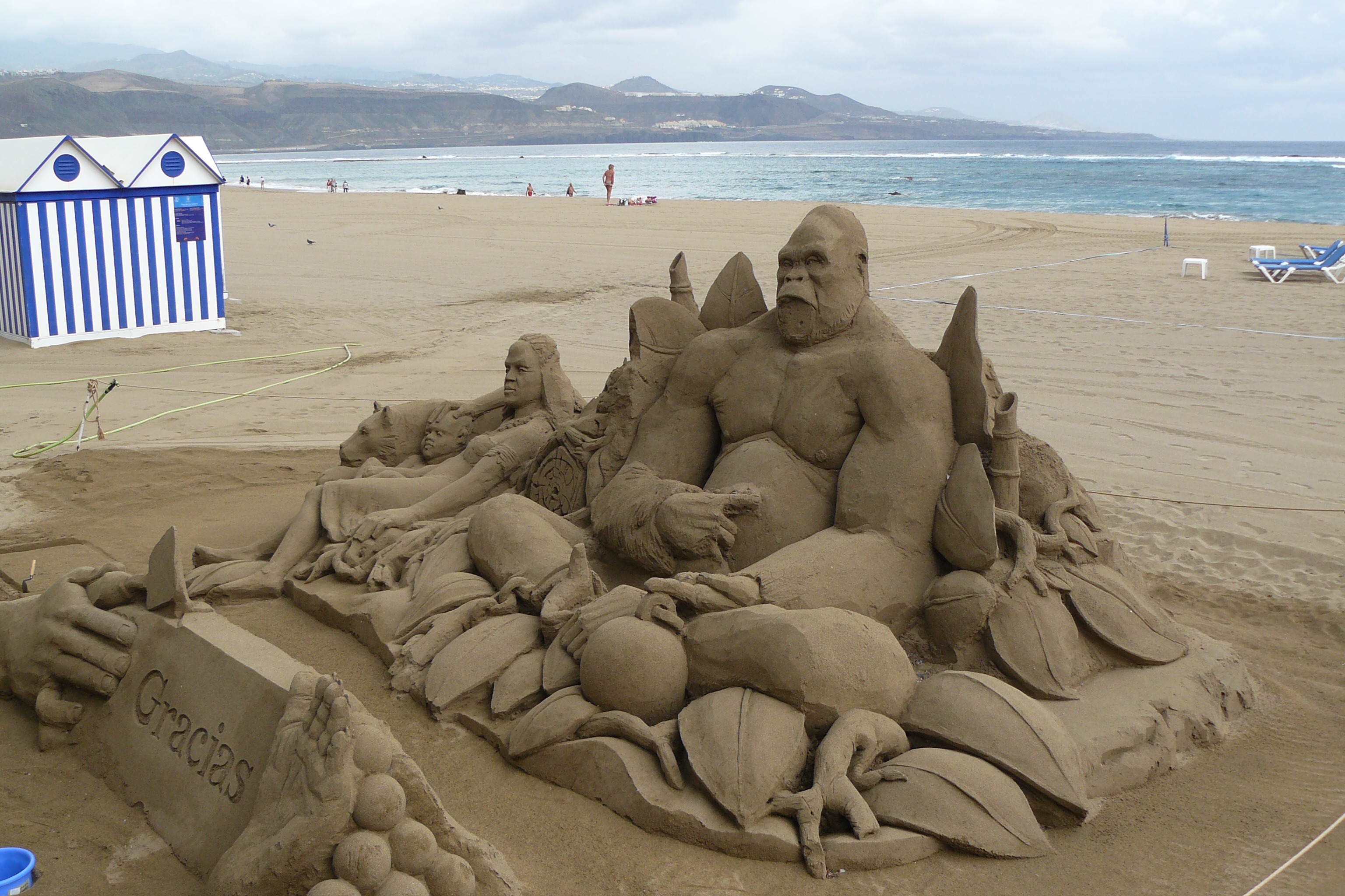 sand art, holiday, scenics - nature, beauty in nature, day, ape, art and craft, beach, vacations, sea, sand beach, 2K, sky, sandcastle, land, sand sculpture, HD Wallpaper