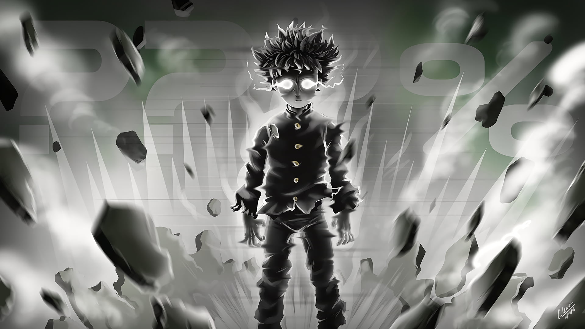 1080P, debris, Shigeo Kageyama, Mob Psycho 100, HD Wallpaper