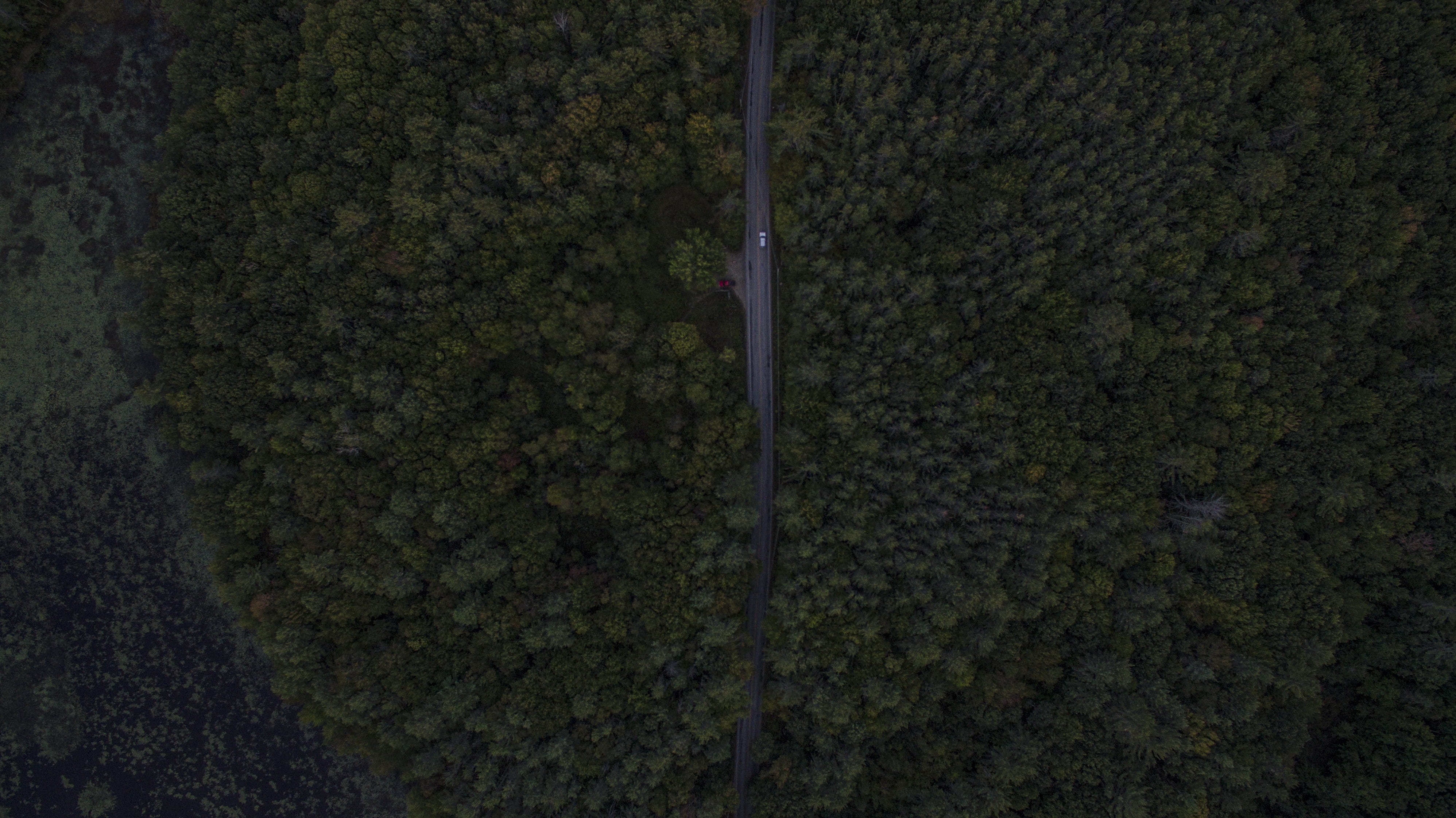 from above, roadtrip, 4K, forest, woodland, outdoors, landscape, scenics - nature, environment, day, derek, new hampshire, drone, land, no people, aerial, HD Wallpaper