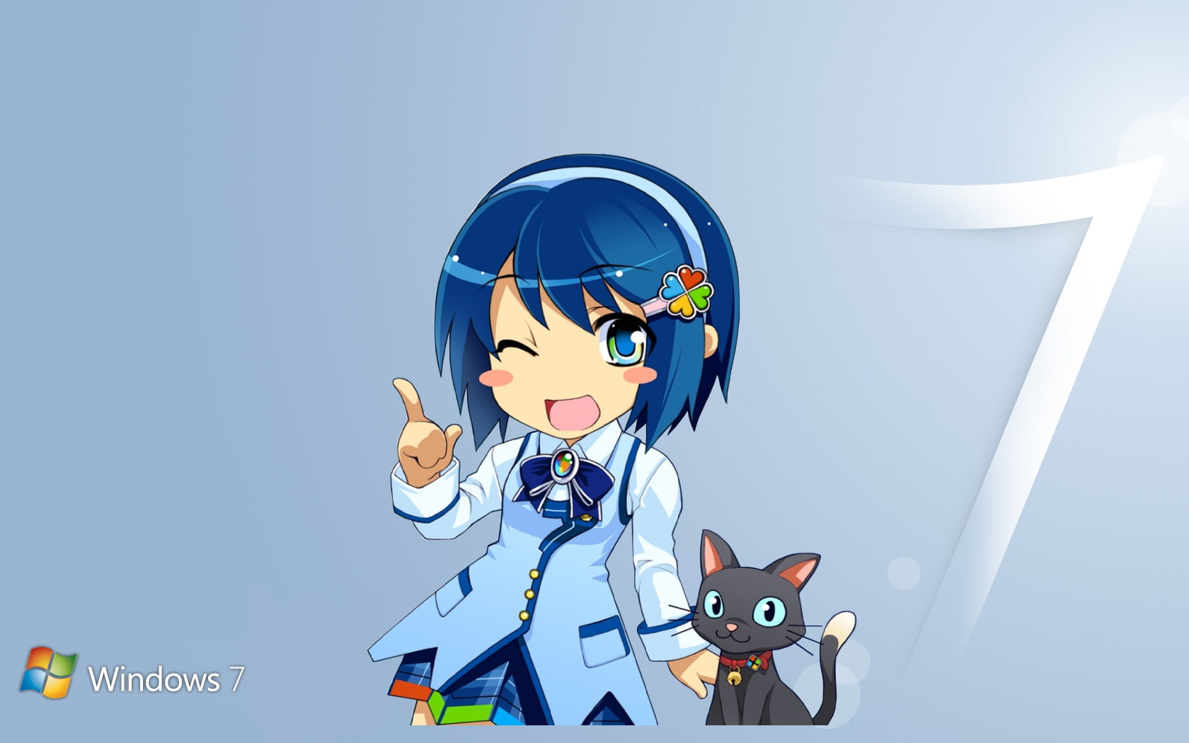 os tan, madobe, nanami, microsoft, windows, animal, 720P, cat, HD Wallpaper