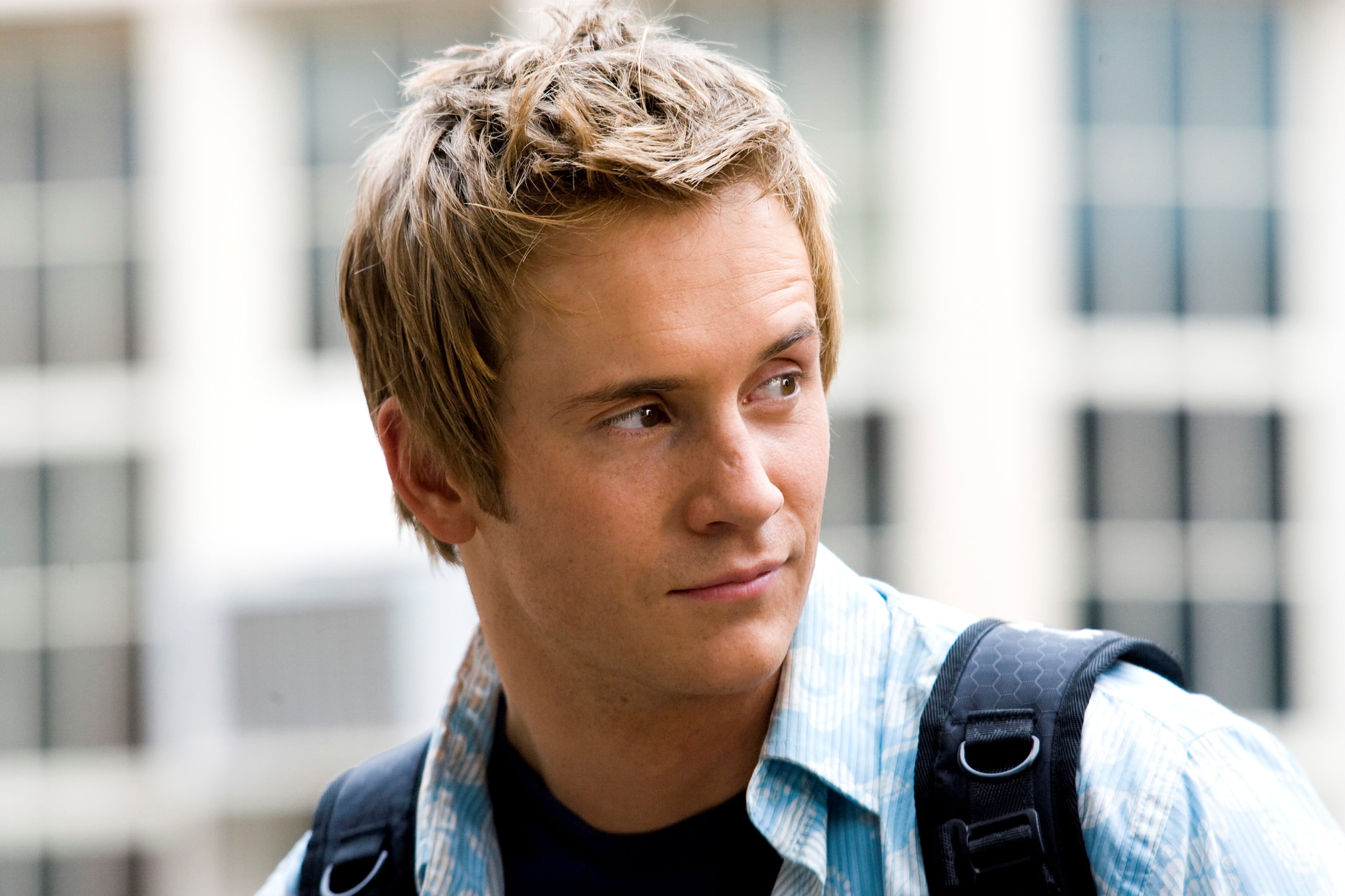 collared, headshot, close-up, front view, male Beauty, beautiful, happiness, city Life, real People, caucasian Ethnicity, business, contemplation, blond Hair, HD Wallpaper