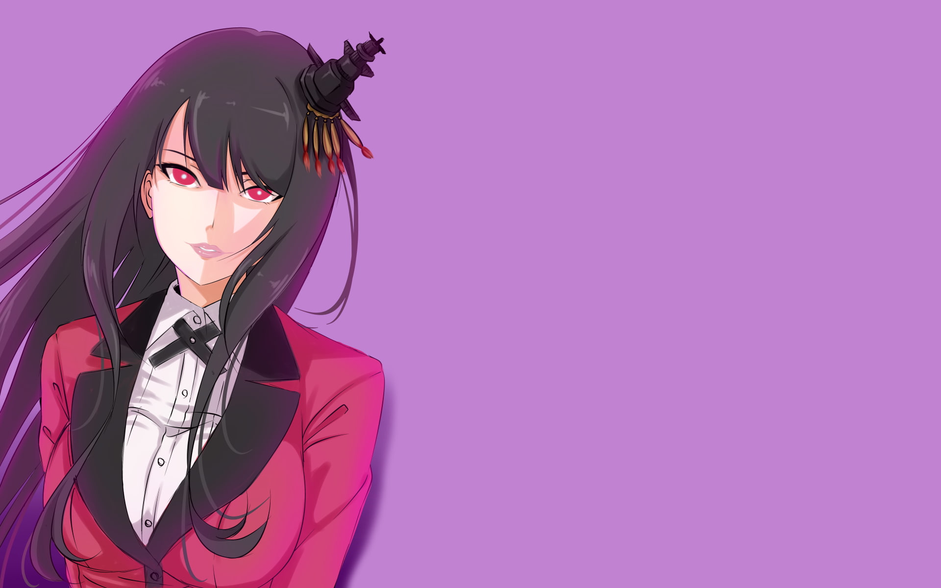 Jabami Yumeko, Kakegurui, anime girls, 1080P, HD Wallpaper