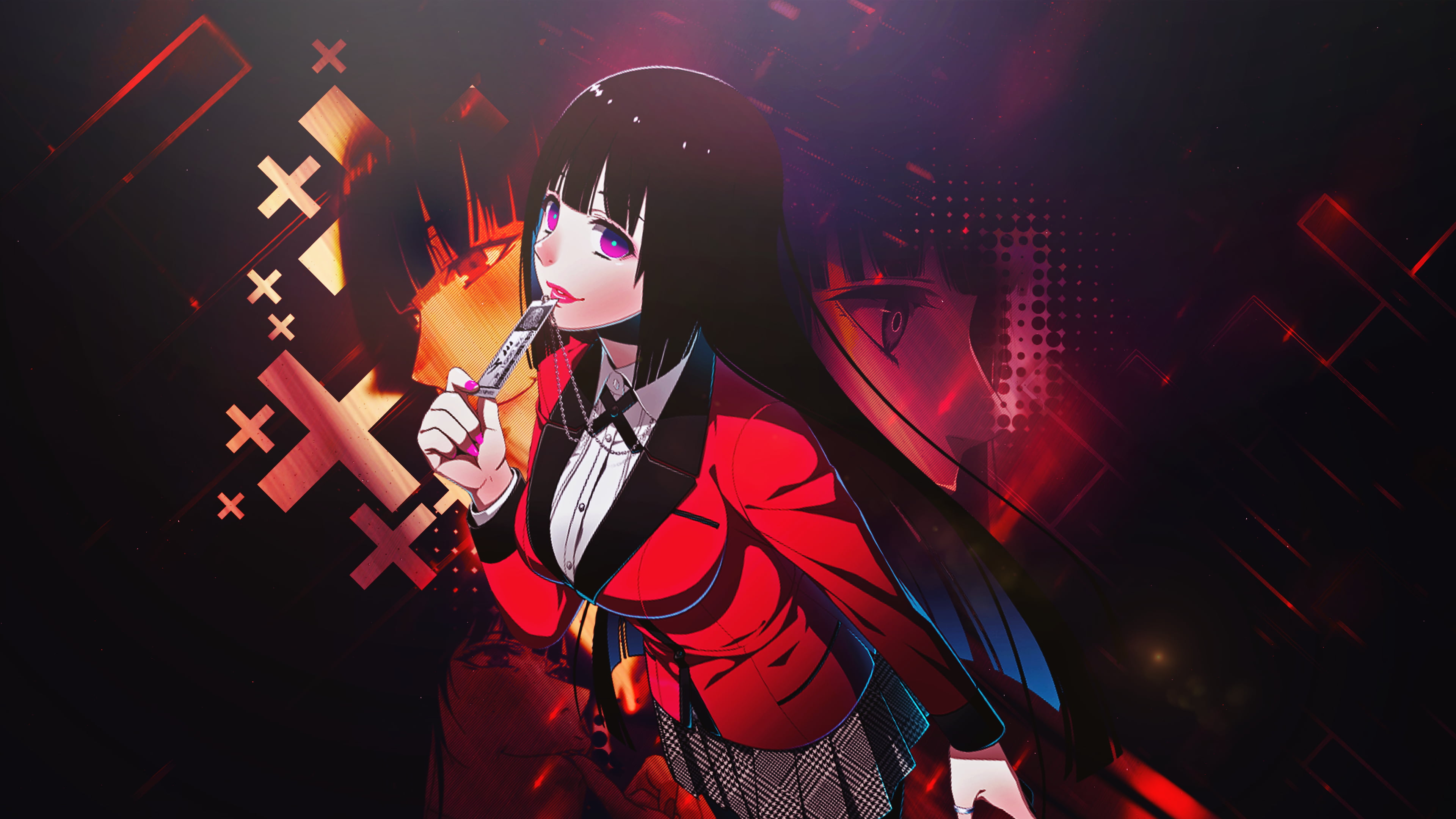 Anime, 4K, Kakegurui, Yumeko Jabami, HD Wallpaper