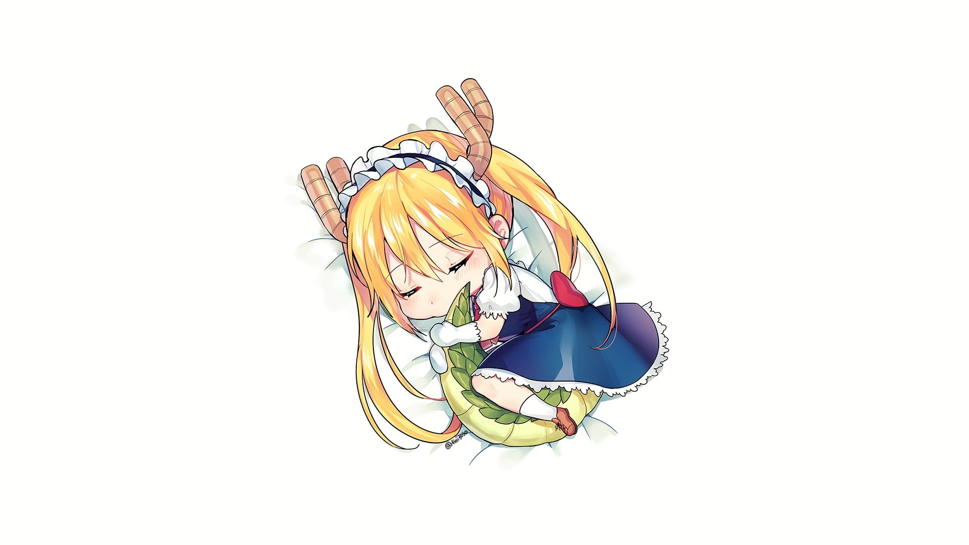 still life, no people, ribbon - sewing item, blonde, multi colored, cut out, indoors, cute, horns, design, wealth, 1080P, art and craft, shape, kobayashi-sand chi no maid dragon, HD Wallpaper