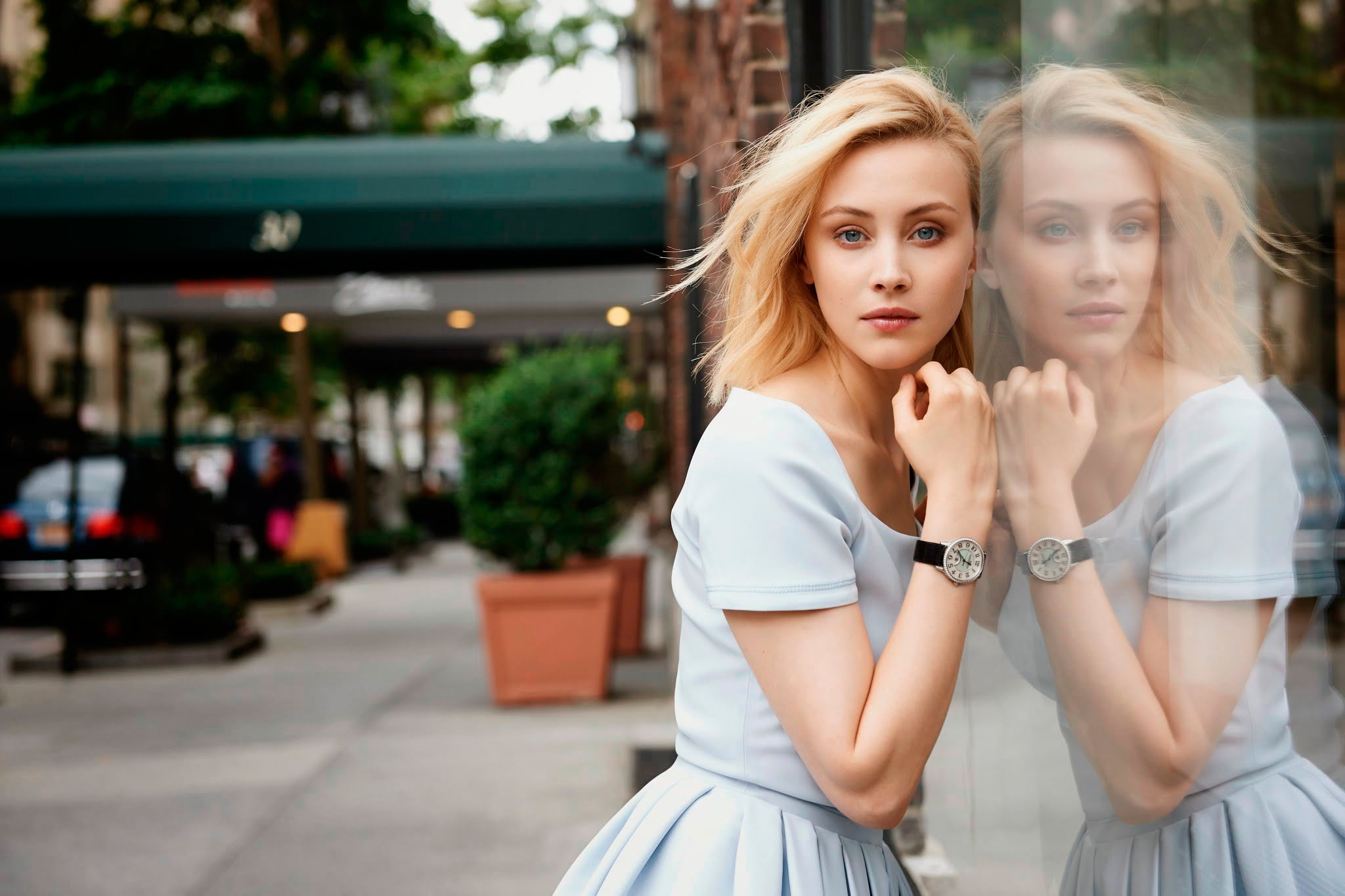 leisure activity, focus on foreground, young adult, day, beauty, adult, hair, Sarah Gadon, hairstyle, people, beautiful woman, Jaeger-LeCoultre, fashion, HD Wallpaper